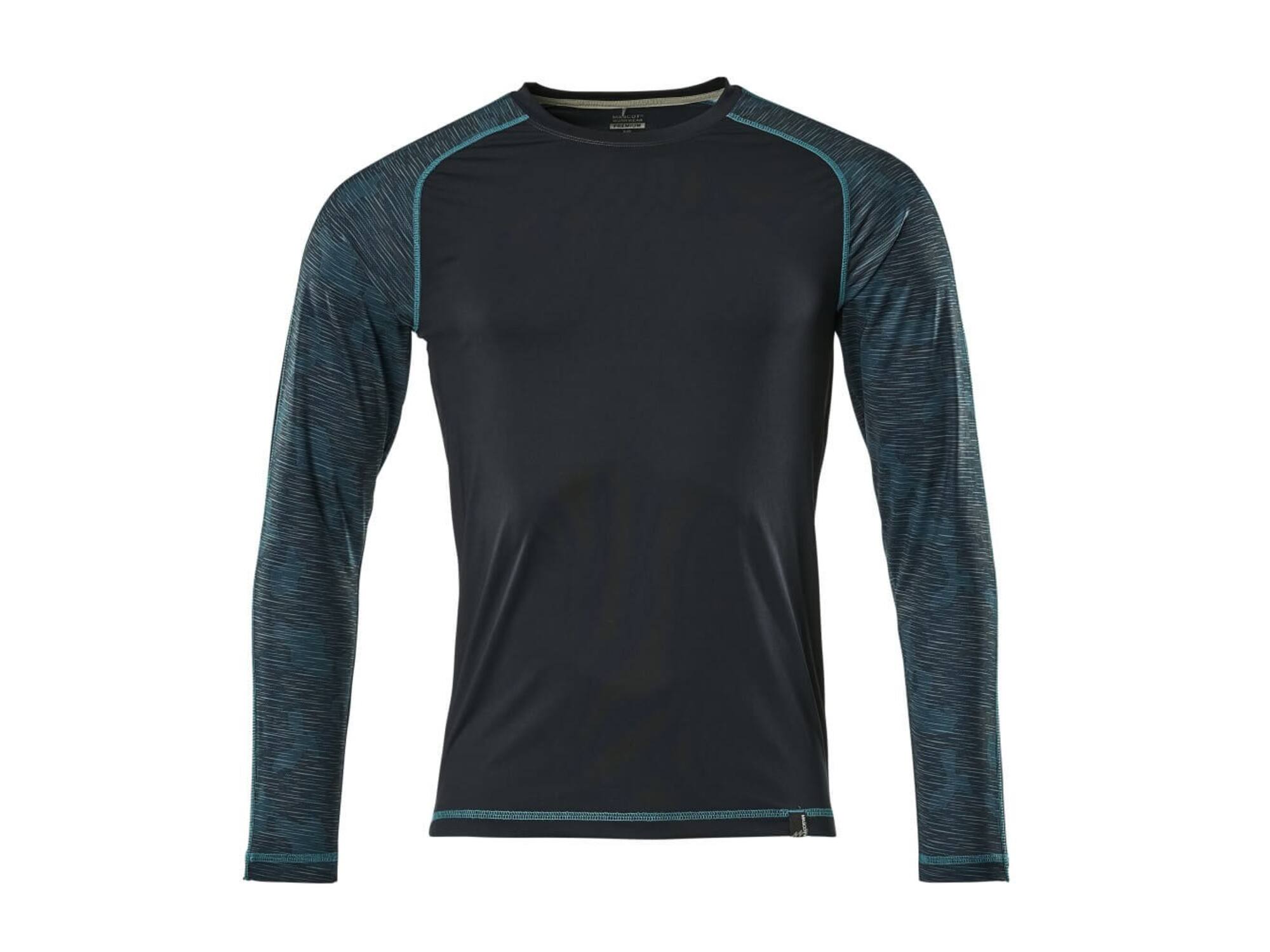 MASCOT T-shirt lange mouwen DONKER MARINE XL