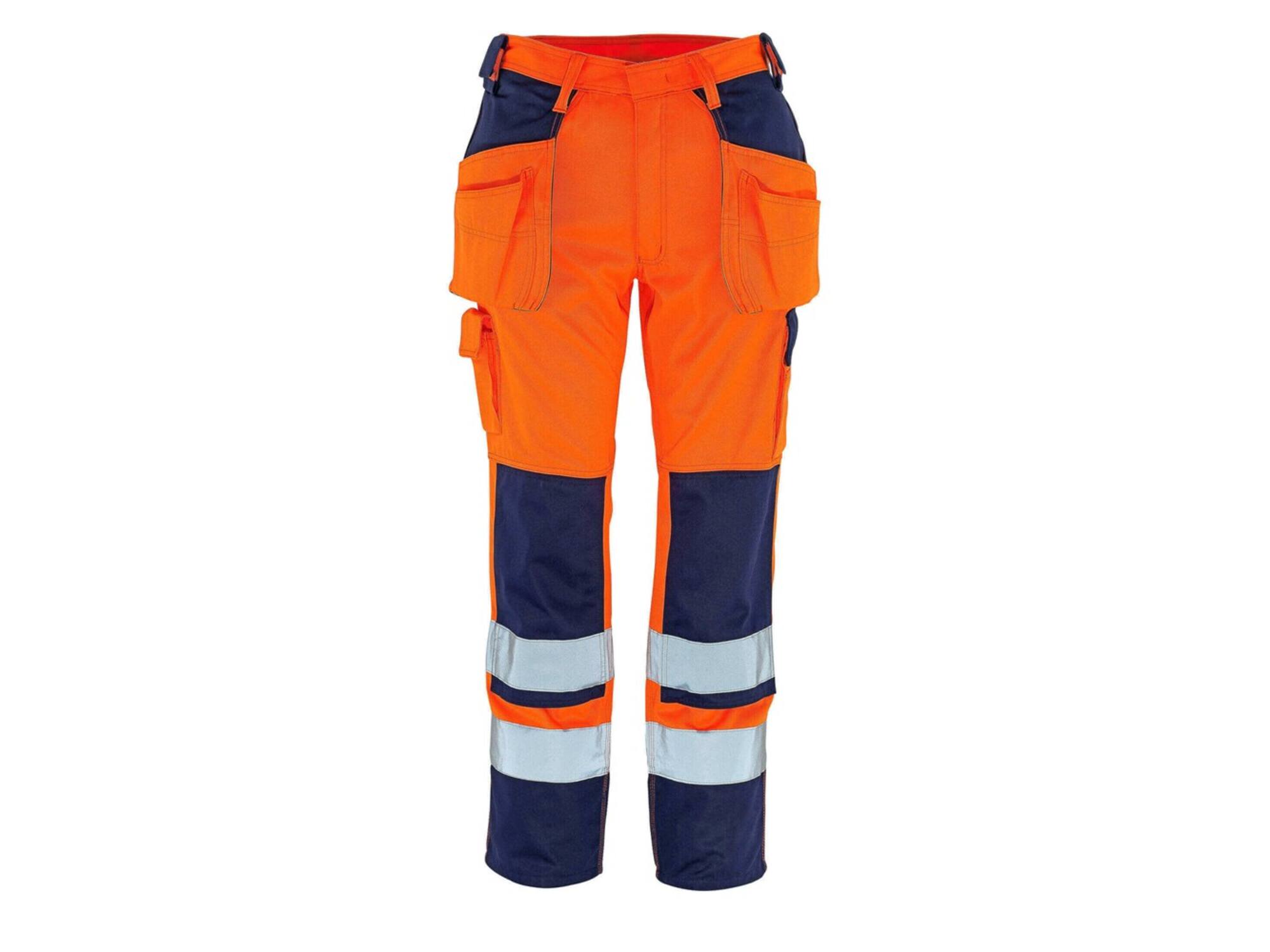 Mascot Almas werkbroek holster pockets oranje/marine 90C52