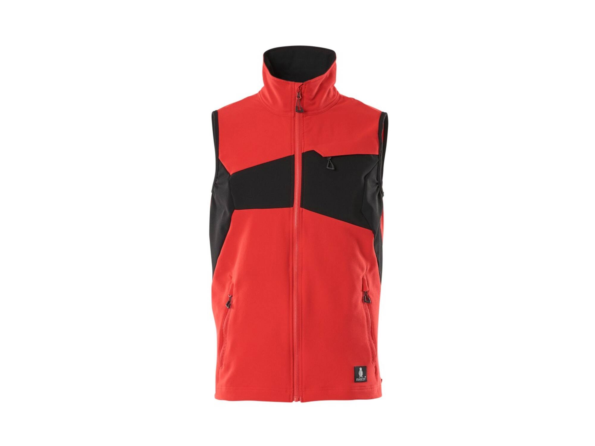 Mascot Bodywarmer stretch signaalrood/zwart 4XL