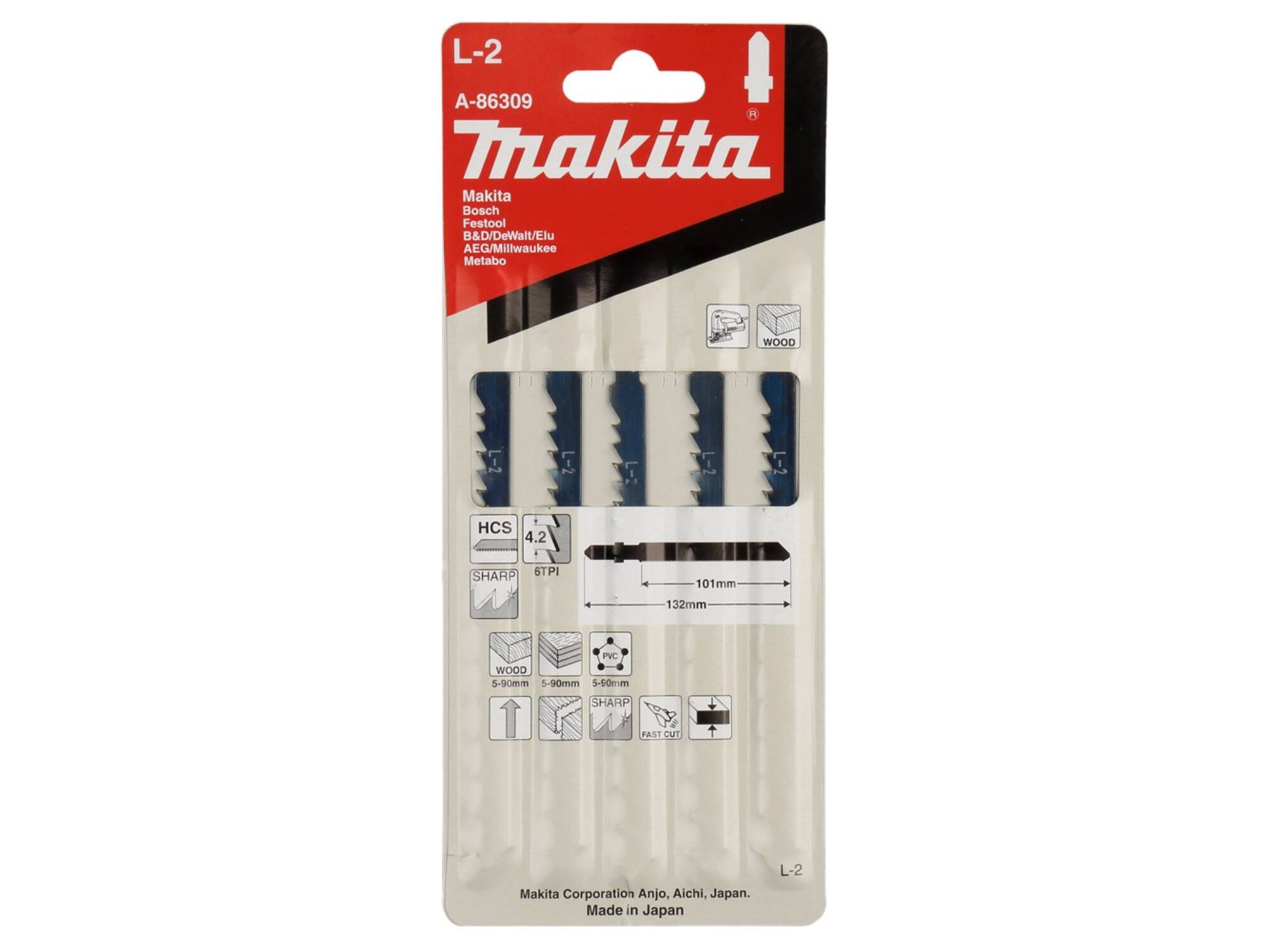 MAKITA Decoupeerzaagblad HOUT 101MM