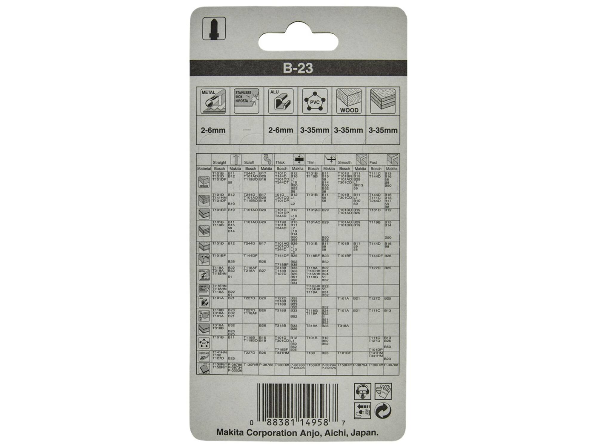 MAKITA Decoupeerzaagblad ALUMINIUM 51MM