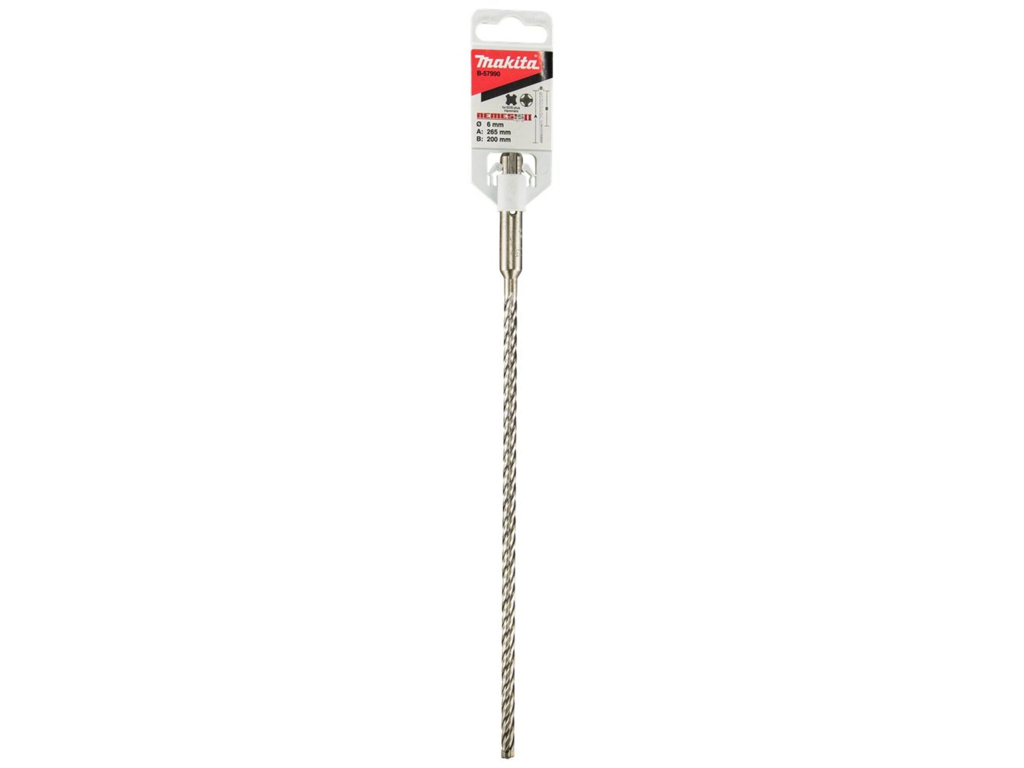 MAKITA Hamerboor SDS-plus 4-snijder P4S 6X265MM