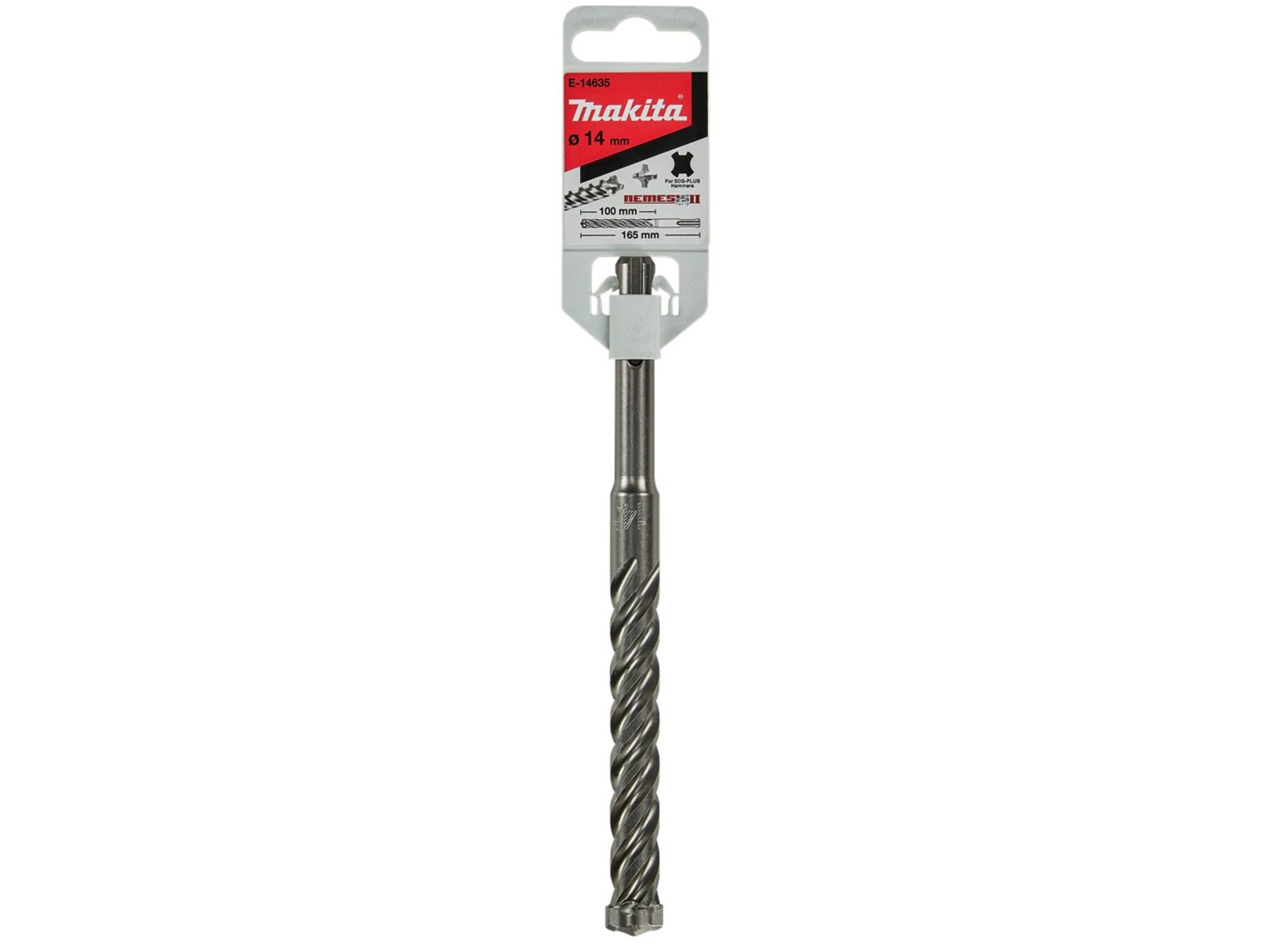 MAKITA Hamerboor SDS-plus 4-snijder P4S 14X165MM