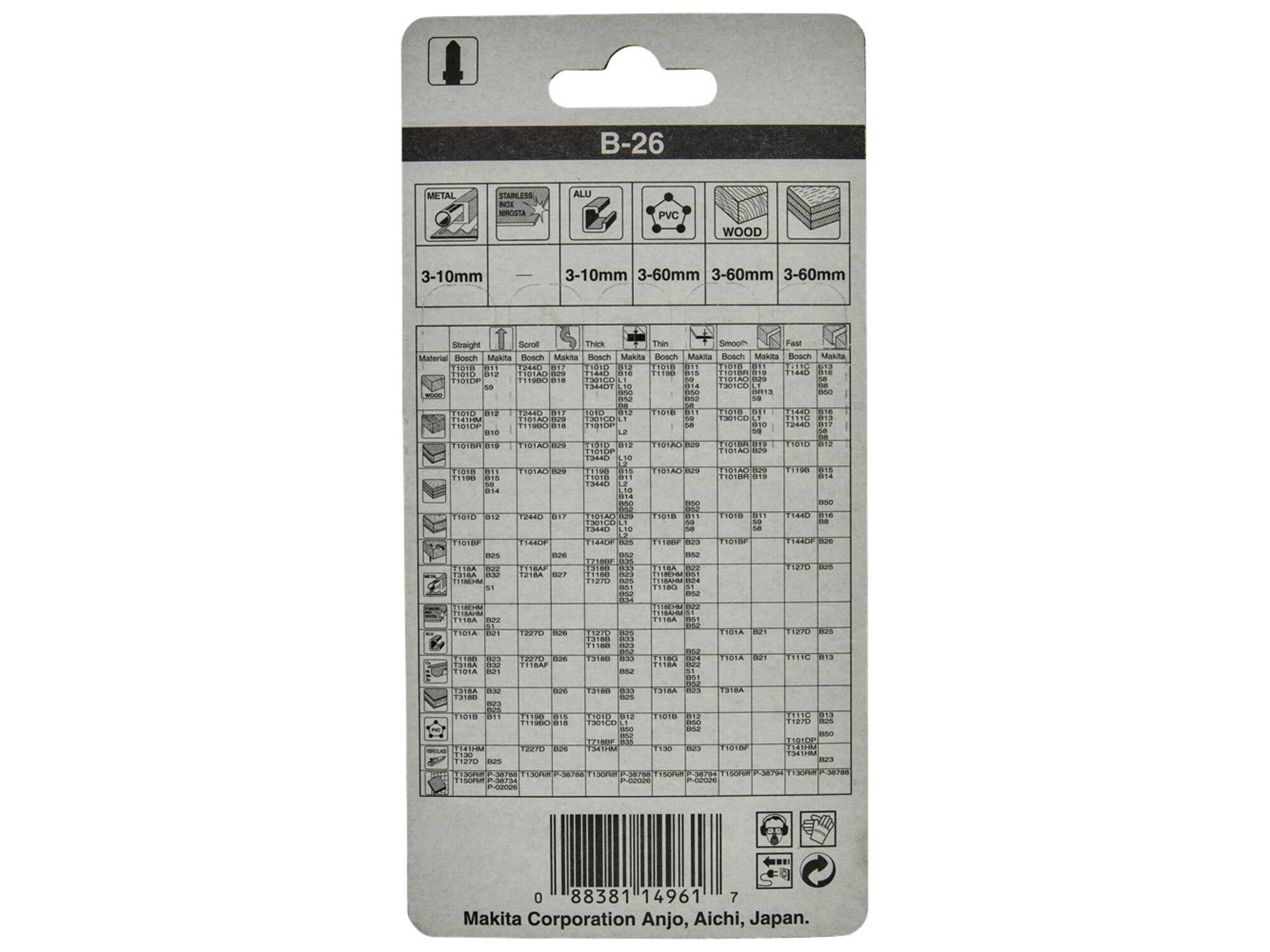 MAKITA Decoupeerzaagblad ALUMINIUM 71MM