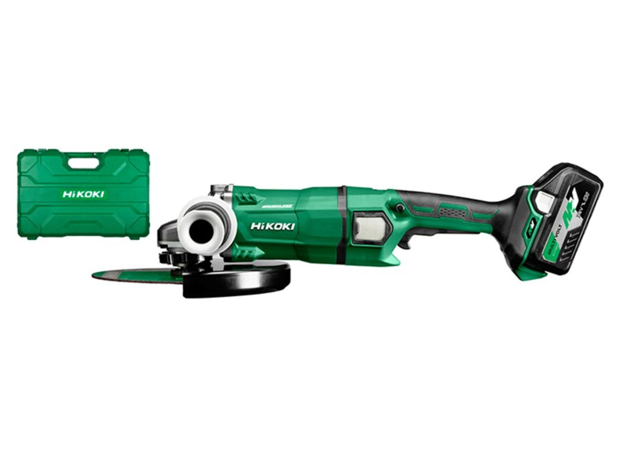 HIKOKI Haakse slijpmachine in koffer G3623DAWGZ 230MM 36V/4AH