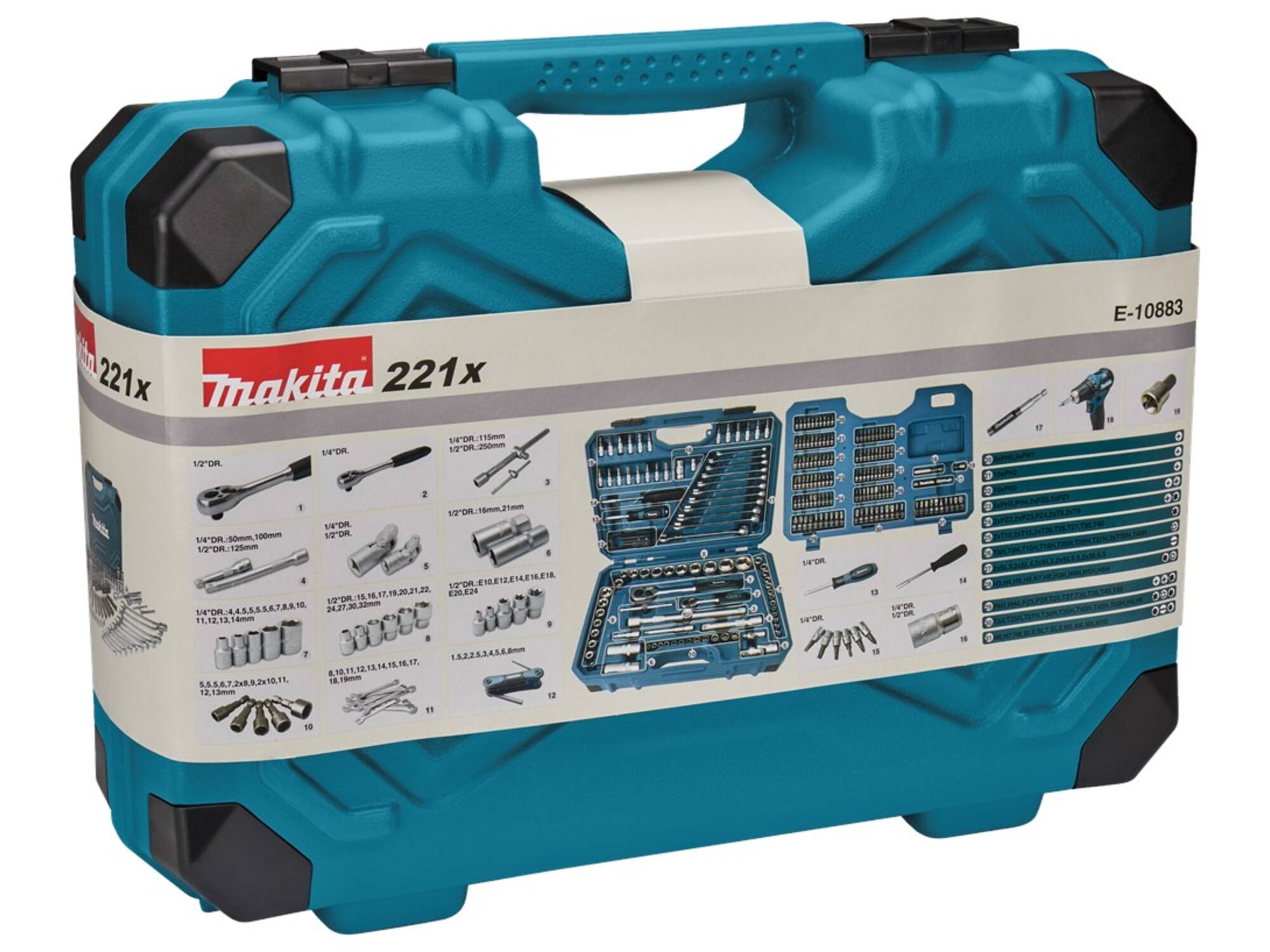 Makita Handgereedschapset 221-delig
