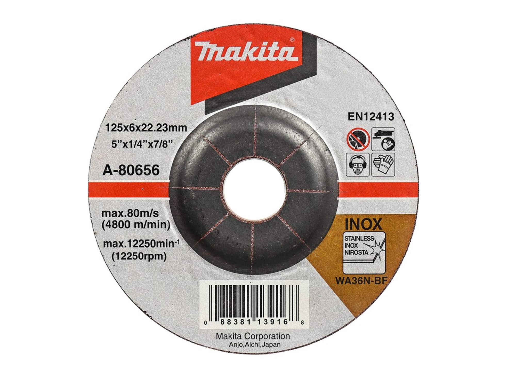Makita Afbraamschijf RVS 125X6MM