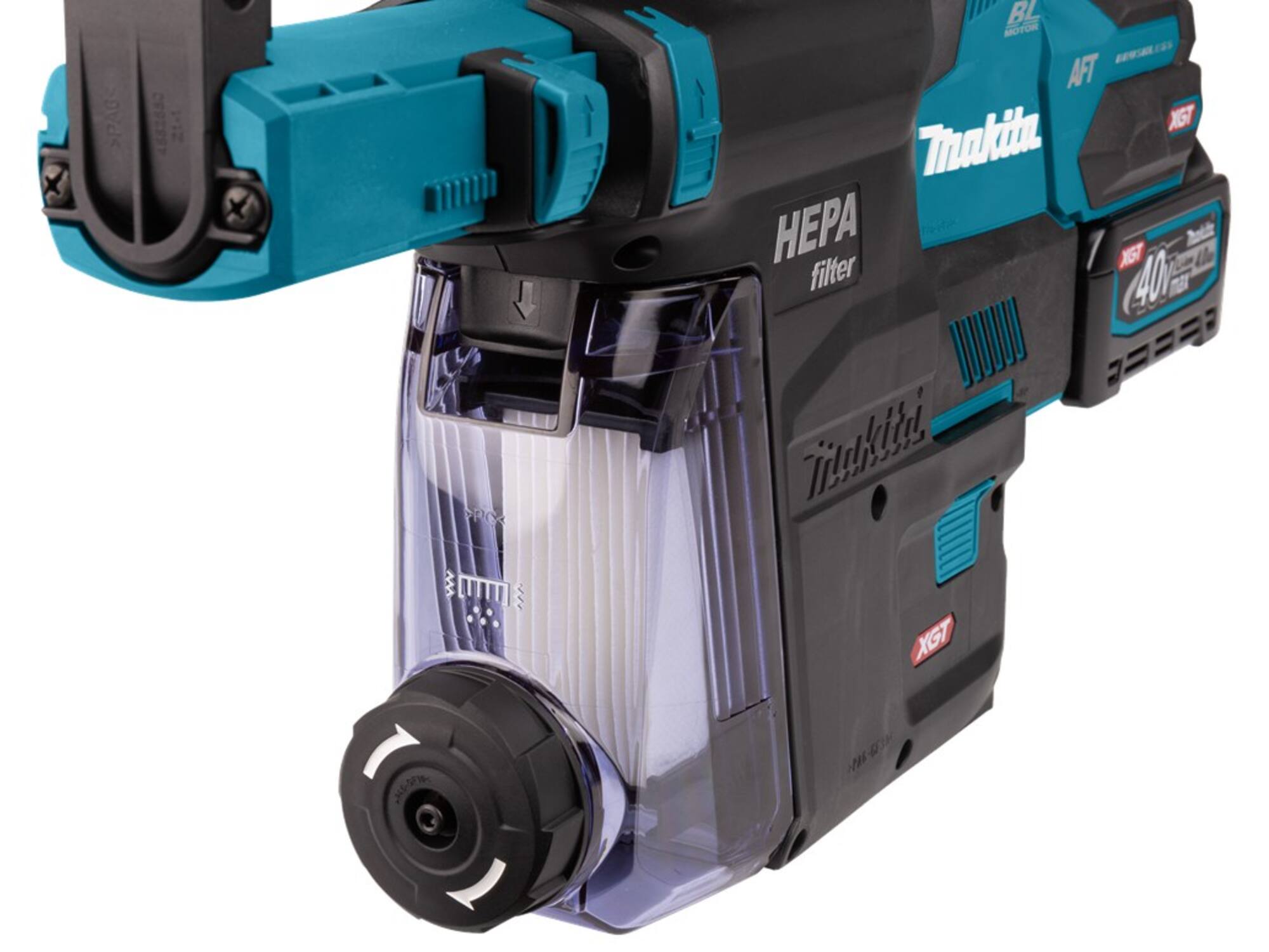 MAKITA Combihamer met stofafzuiging in Mbox HR002GM204 40V/4.0Ah