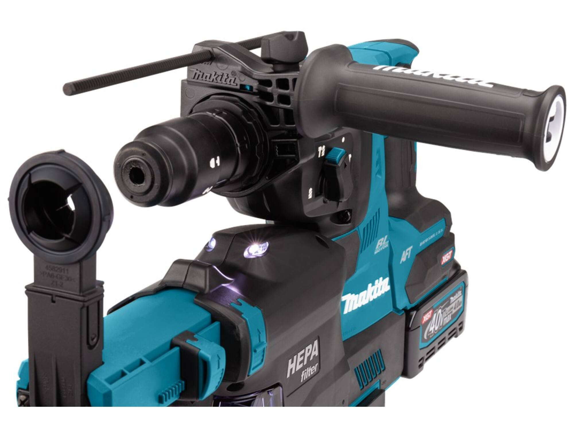 MAKITA Combihamer met stofafzuiging in Mbox HR002GM204 40V/4.0Ah