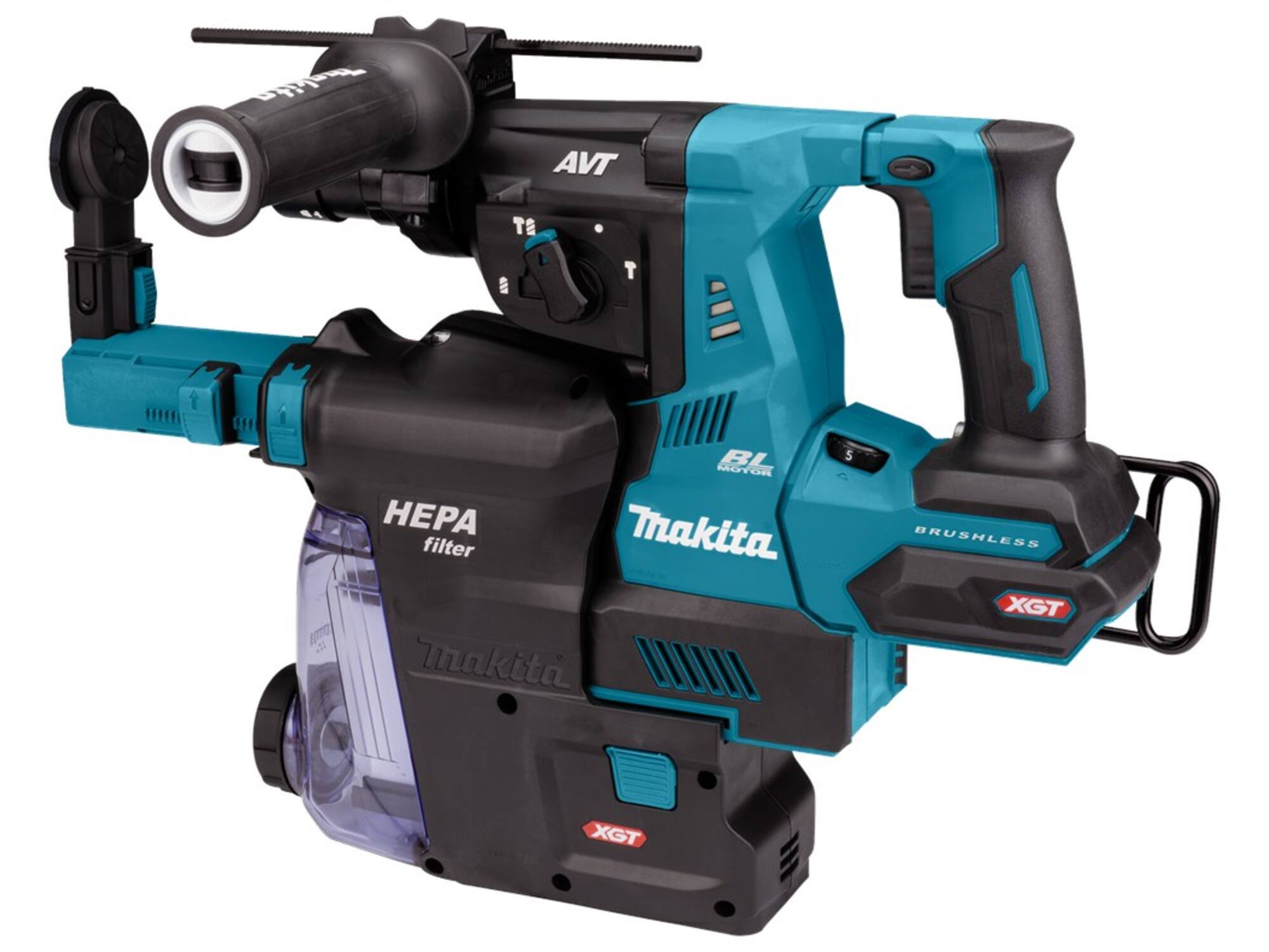 MAKITA Combihamer met stofafzuiging body m-Box HR004GZ02 40V