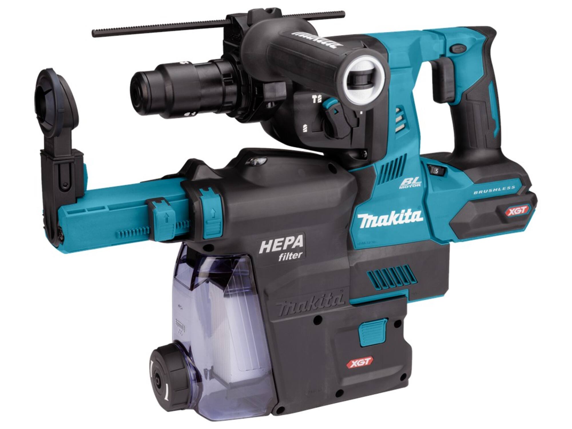 MAKITA Combihamer met stofafzuiging body m-Box HR004GZ02 40V