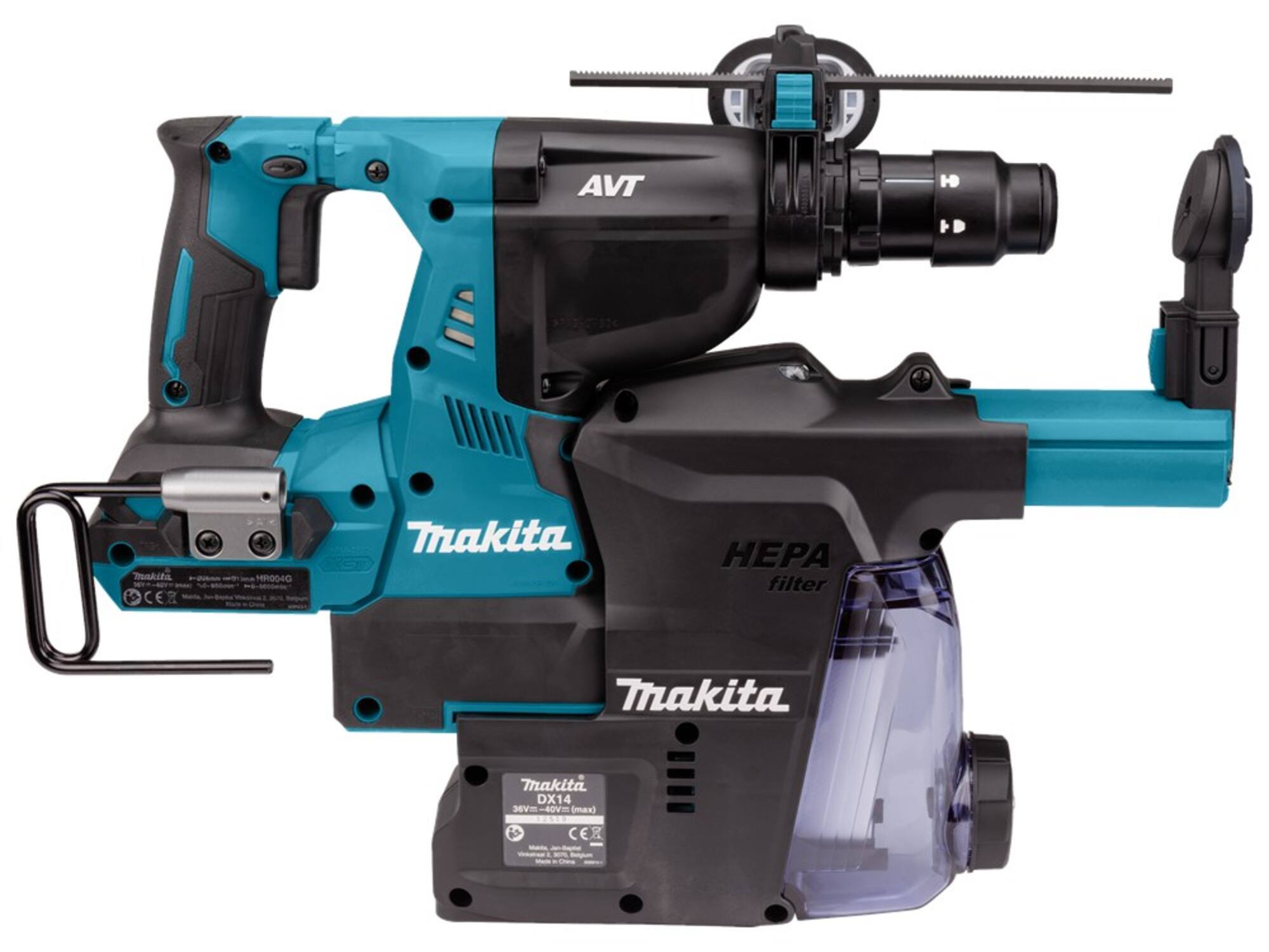 MAKITA Combihamer met stofafzuiging body m-Box HR004GZ02 40V