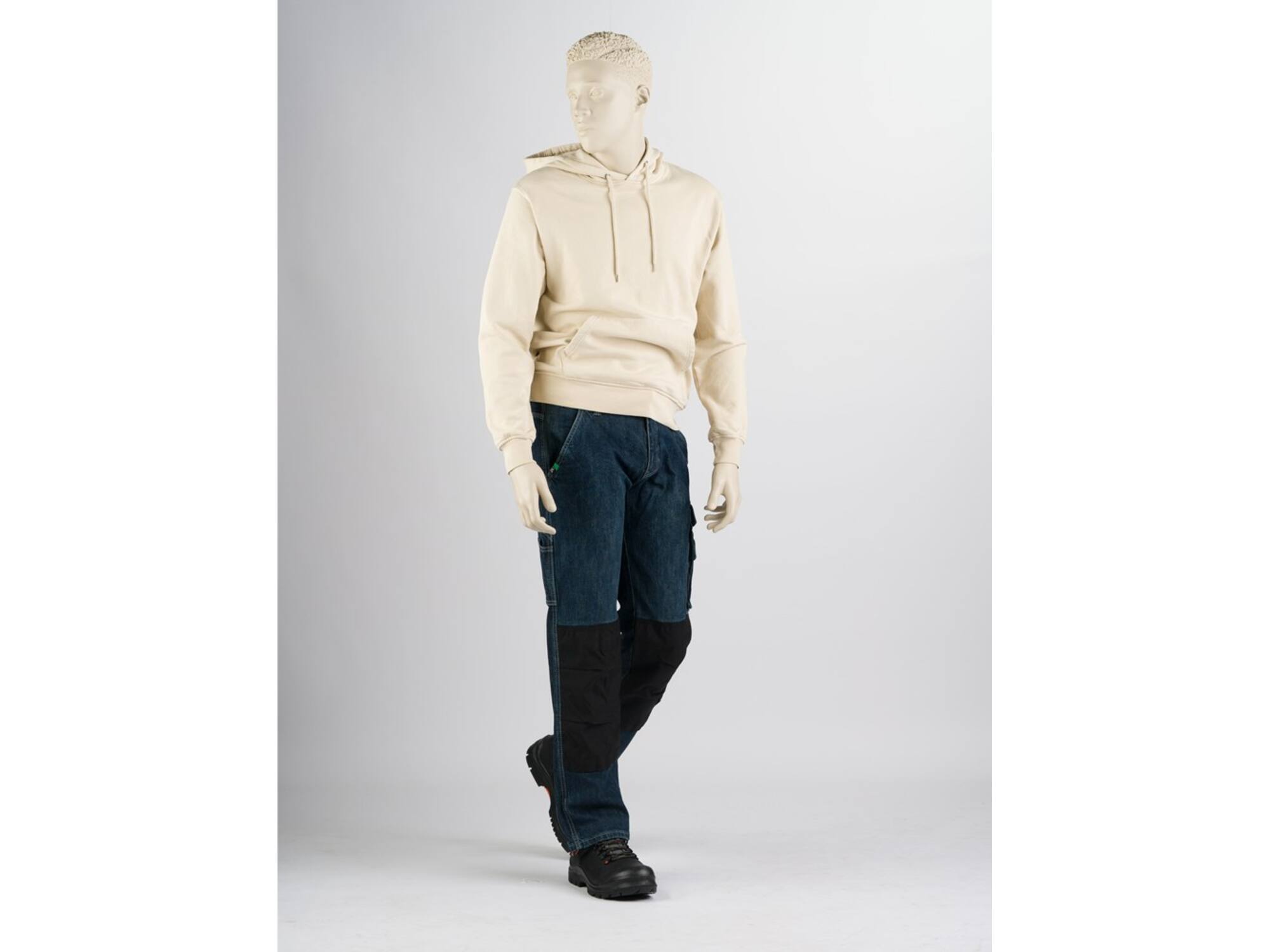 247 Jeans Spijkerwerkbroek stretch met kniezakken BISON D30 W31-L34