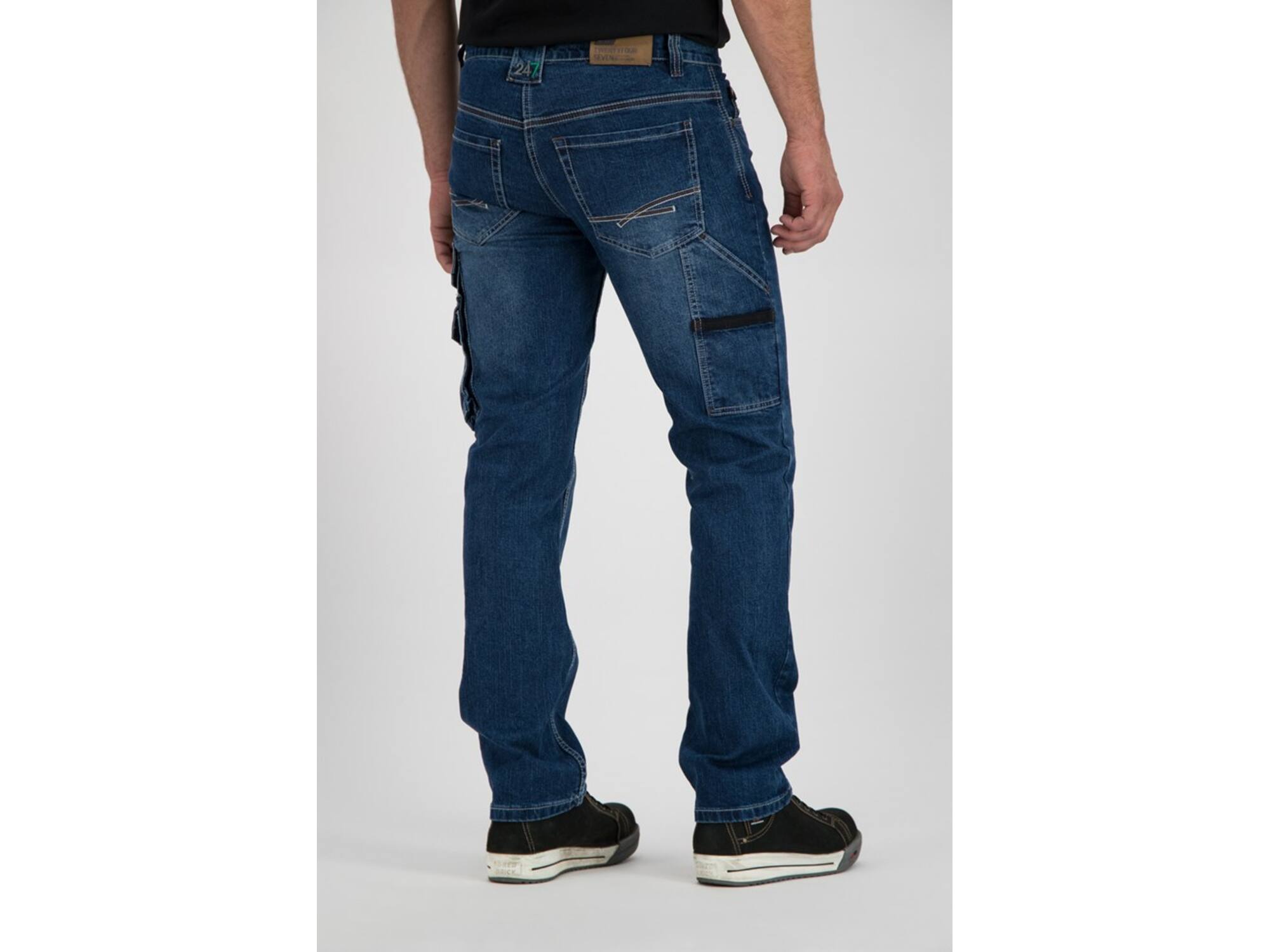 247 Jeans Spijkerwerkbroek stretch met zijzakken Rhino S20 W36-L32