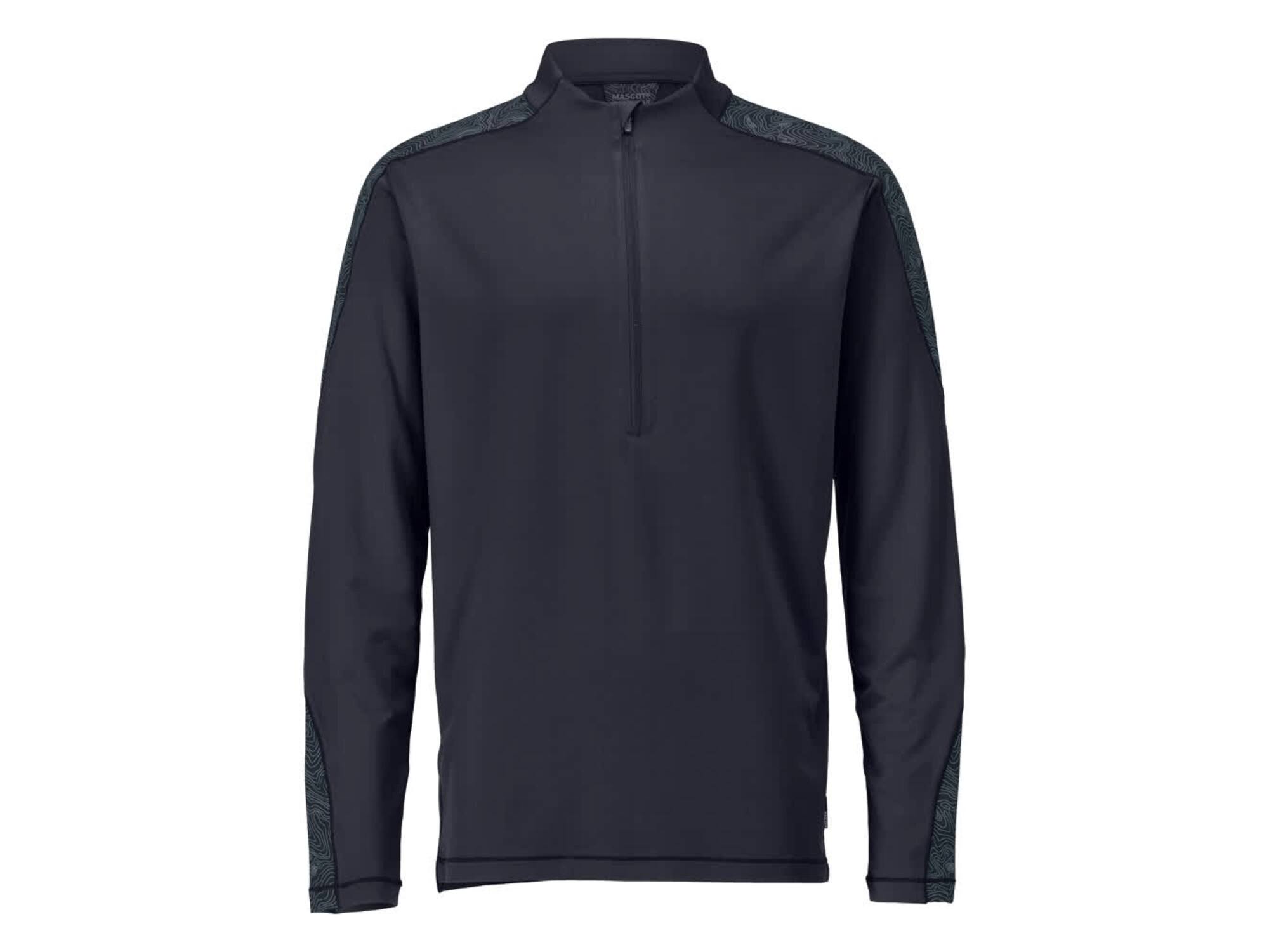 Mascot T-shirt, lange mouwen, met korte rits S