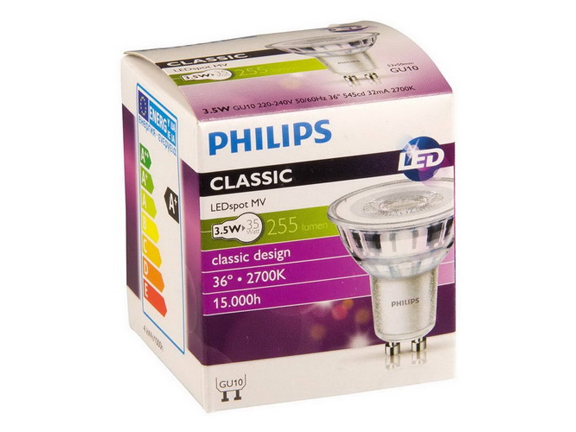 PHILIPS Led-lamp COREPRO LED SPOT GU10 3.5W