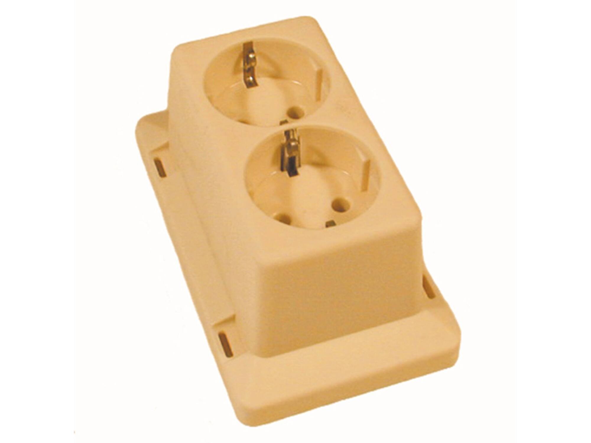 ABB Wandcontactdoos + deksel creme