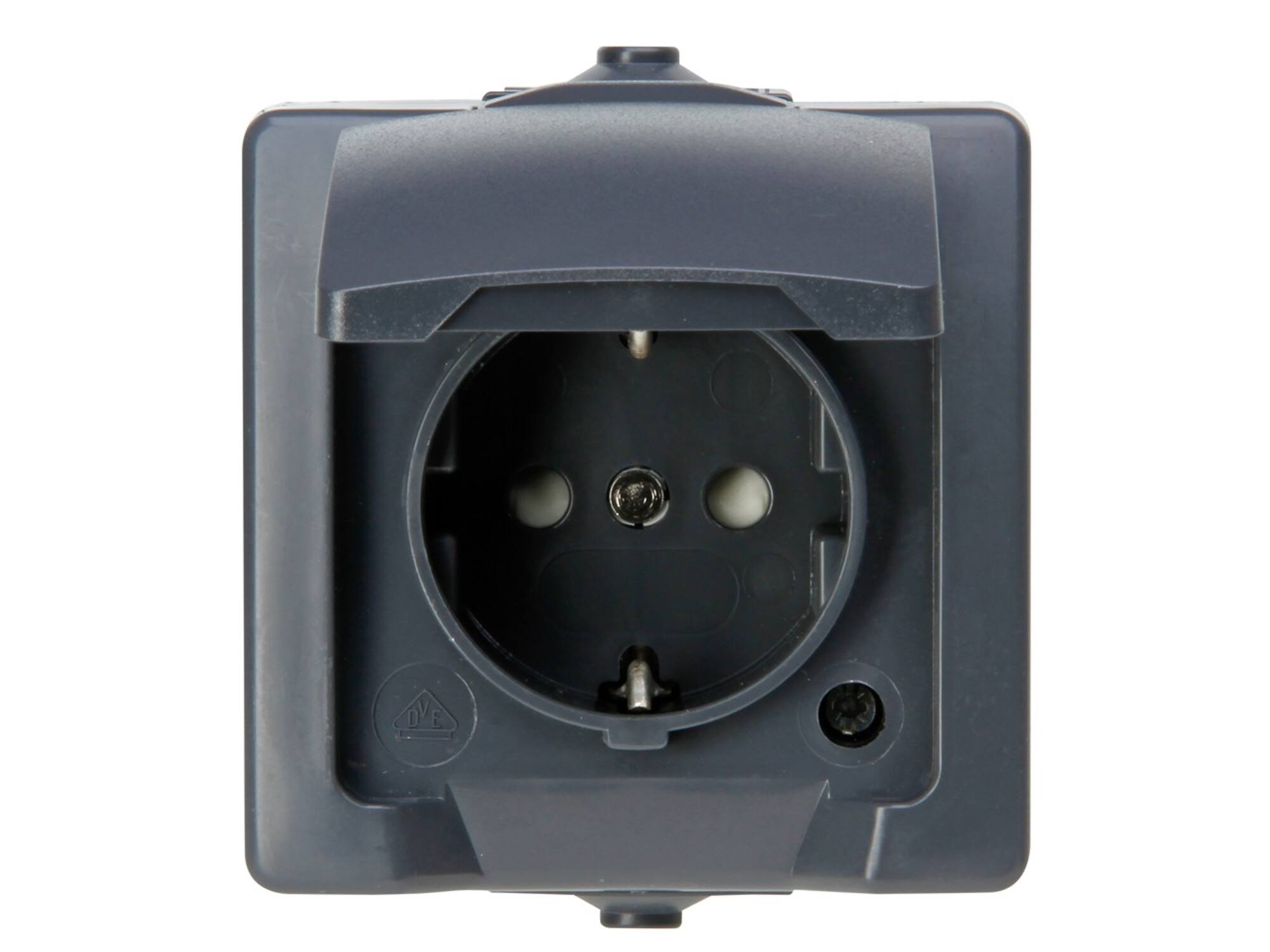 Kopp WCD Nautic antraciet IP44 1-voudig