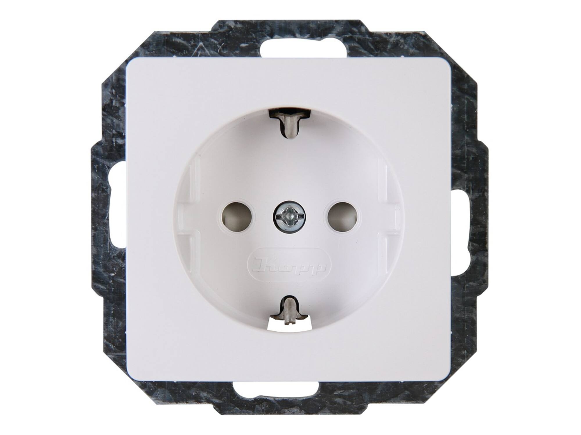 Kopp Wandcontactdoos 1V RA arctic wit