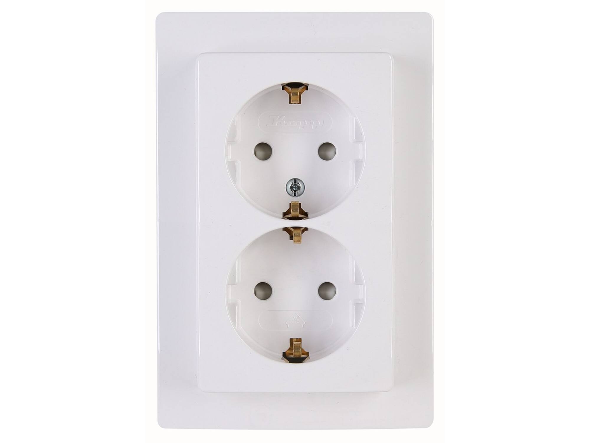 Kopp Wandcontactdoos 2V RA arctic wit
