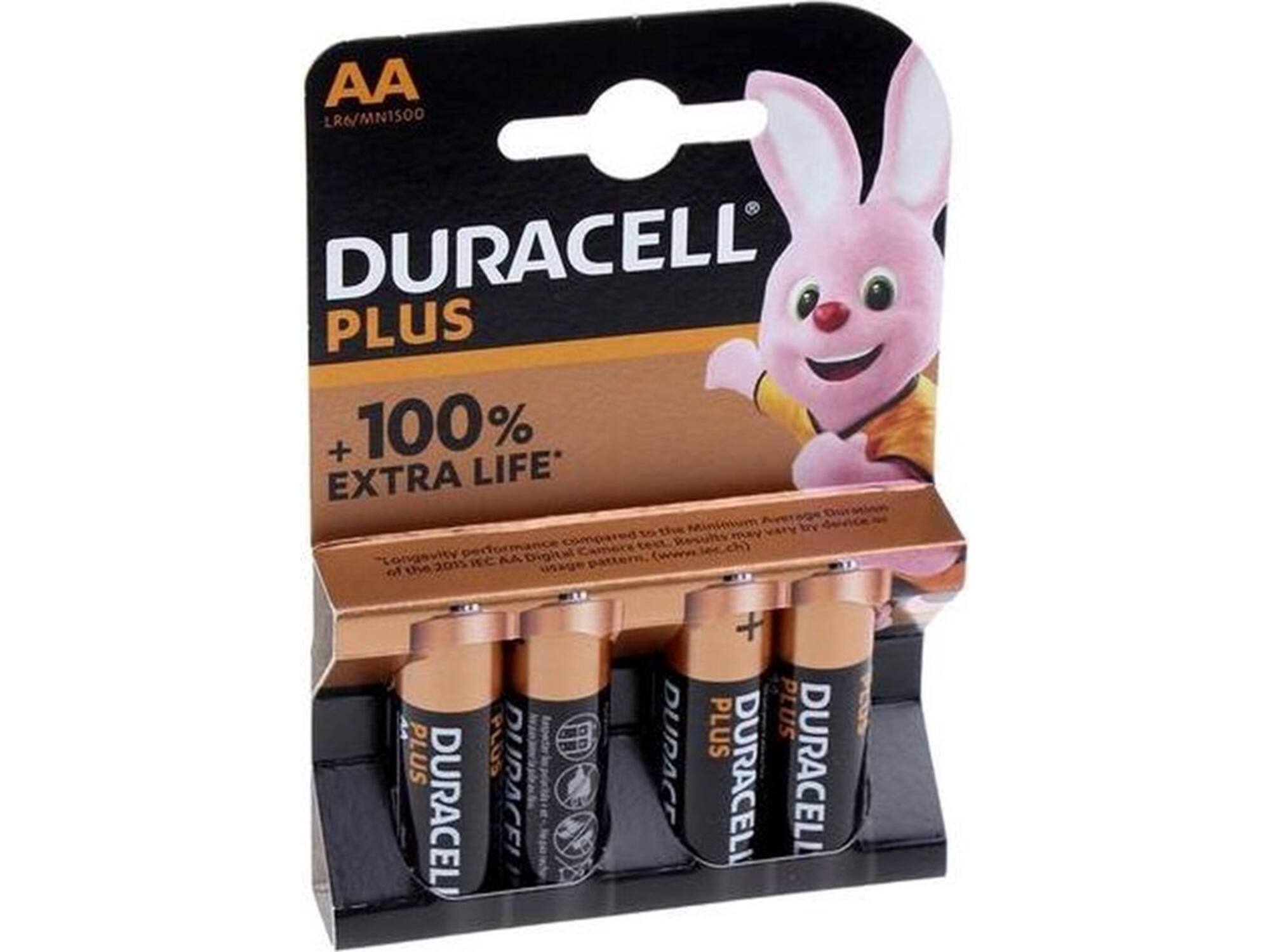 DURACELL Batterij 1.5 Volt AA 4 stuks LR6