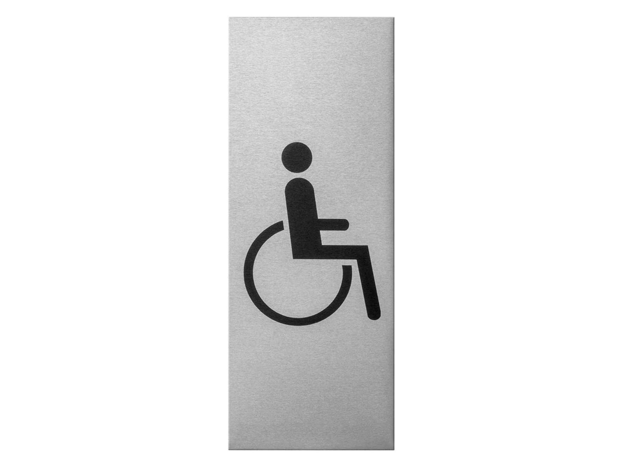 GPF Pictogram 'Mindervalide' rechthoekig zel ALUMINIUM