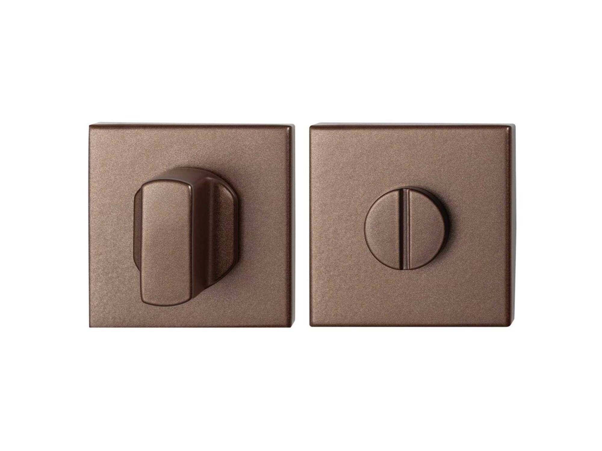 GPF Toiletgarnituur vierkant stift 8 mm grot BRONZE BLEND