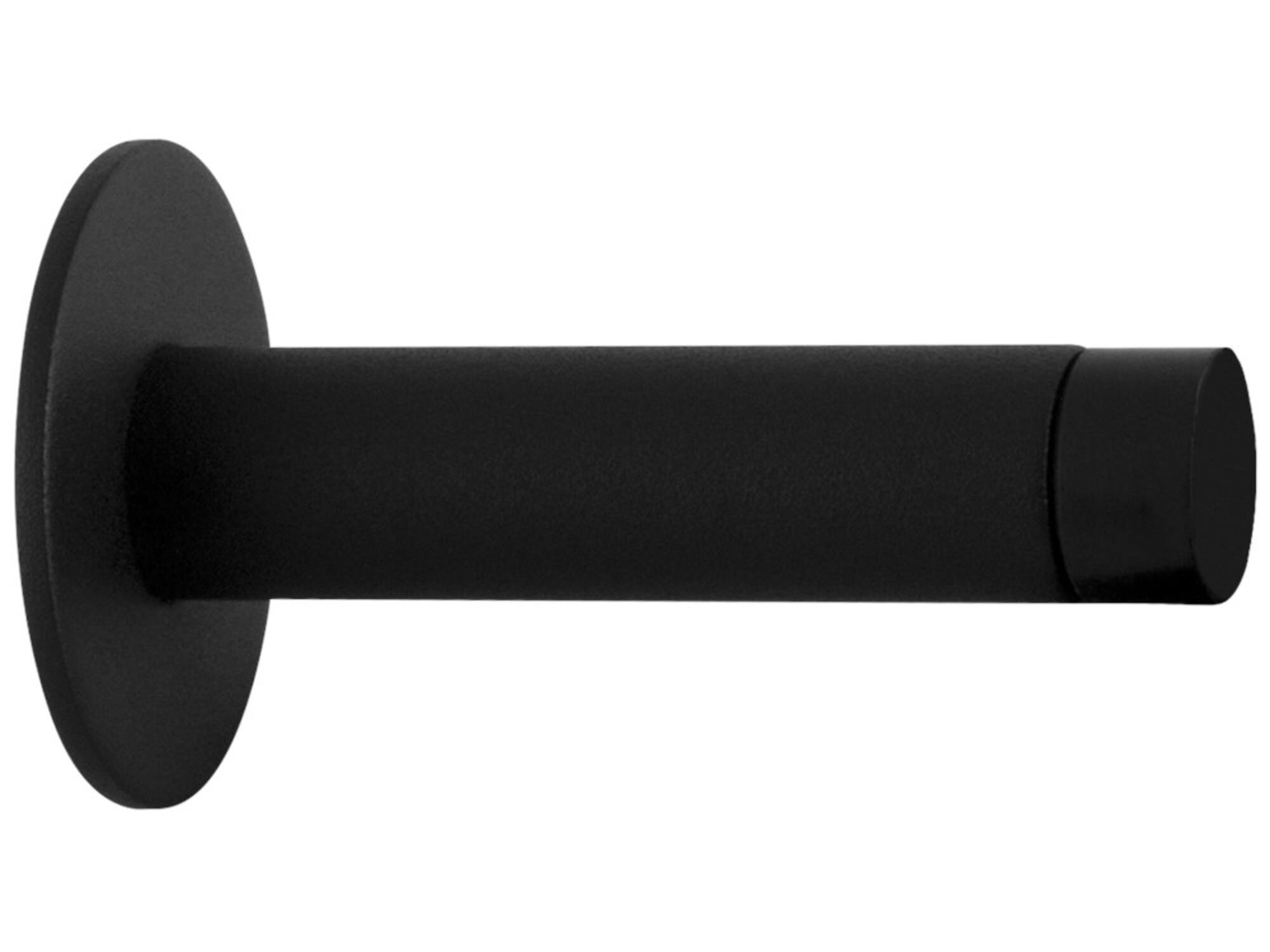 GPF Deurstopper rond 85x19/50mm Zwart