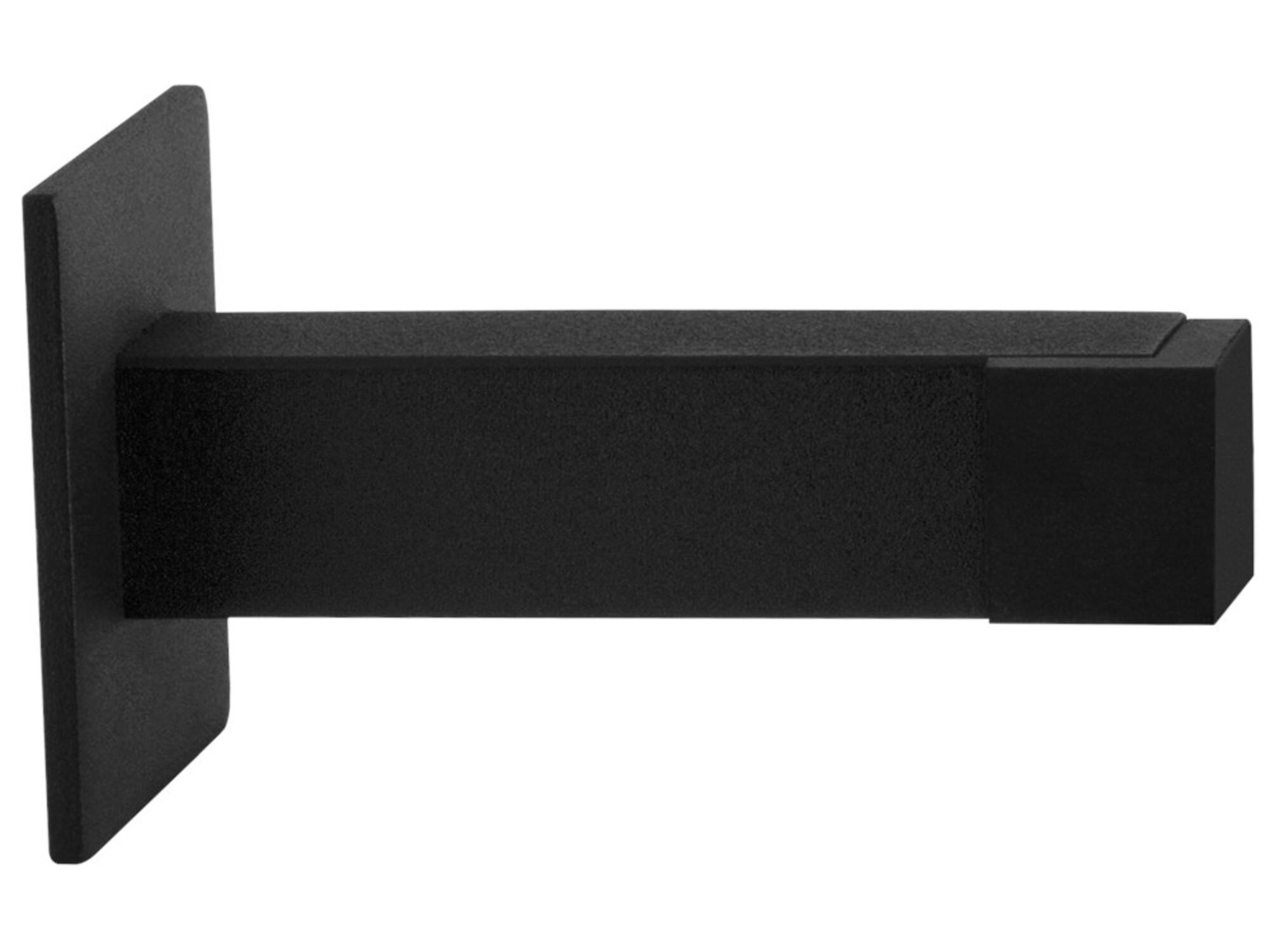 GPF Deurstopper vierkant 85x20/50mm Zwart