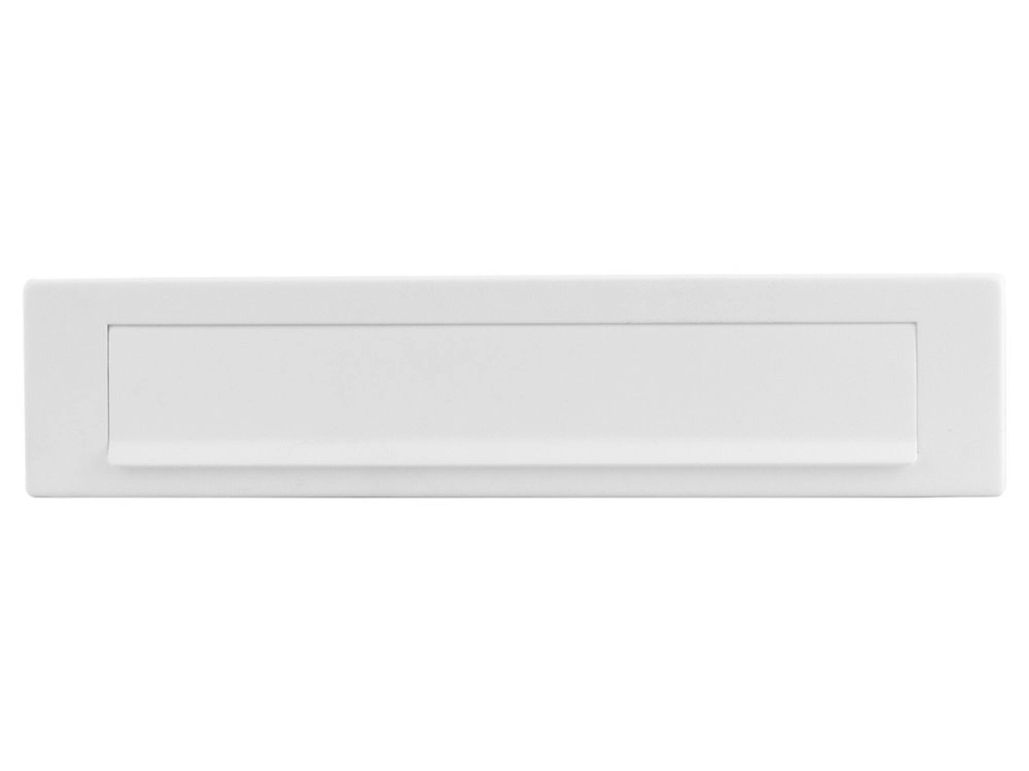 GPF Briefplaat met valklep 280x45mm WIT