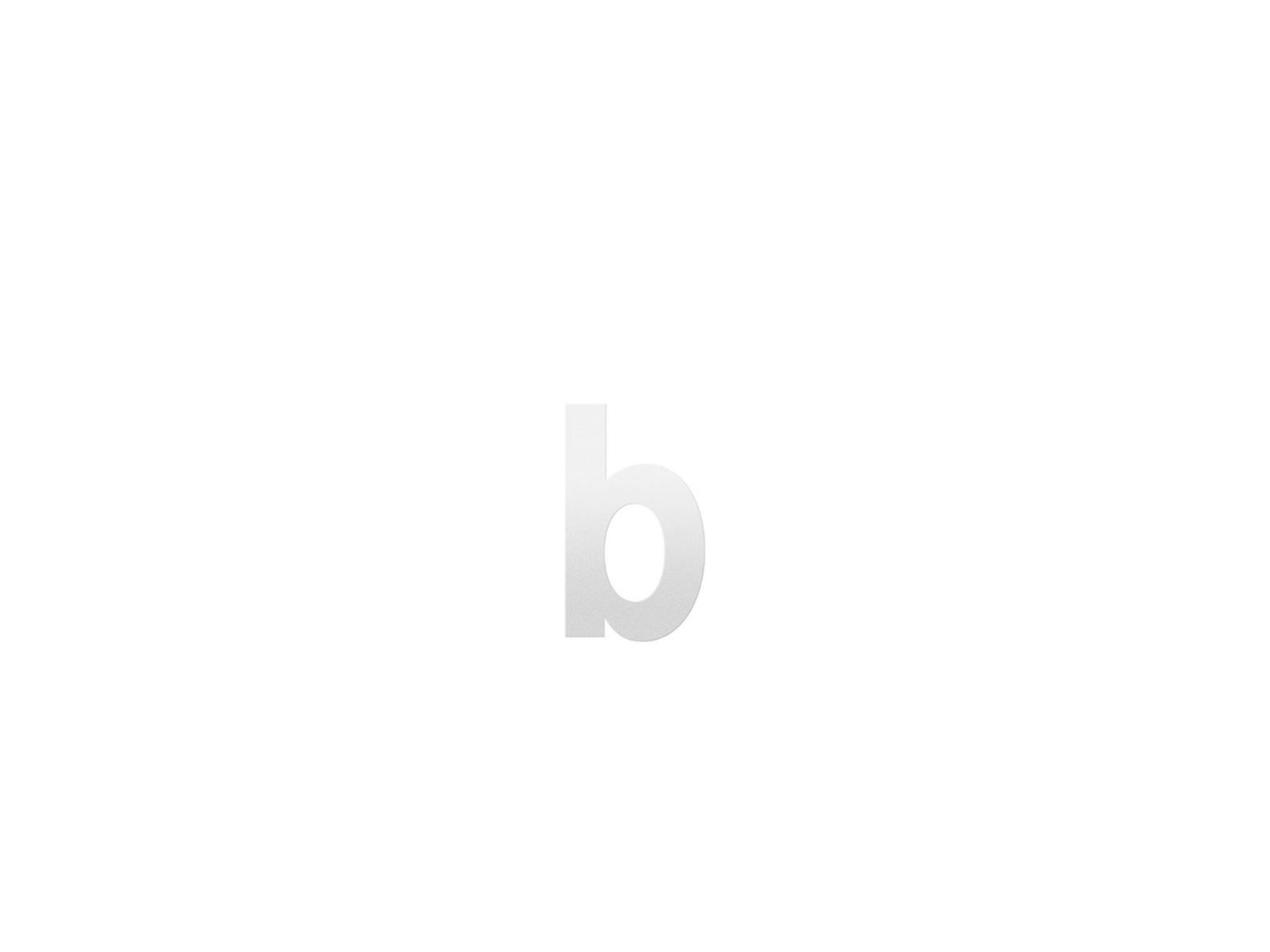 GPF Letter B/ 156 mm Wit