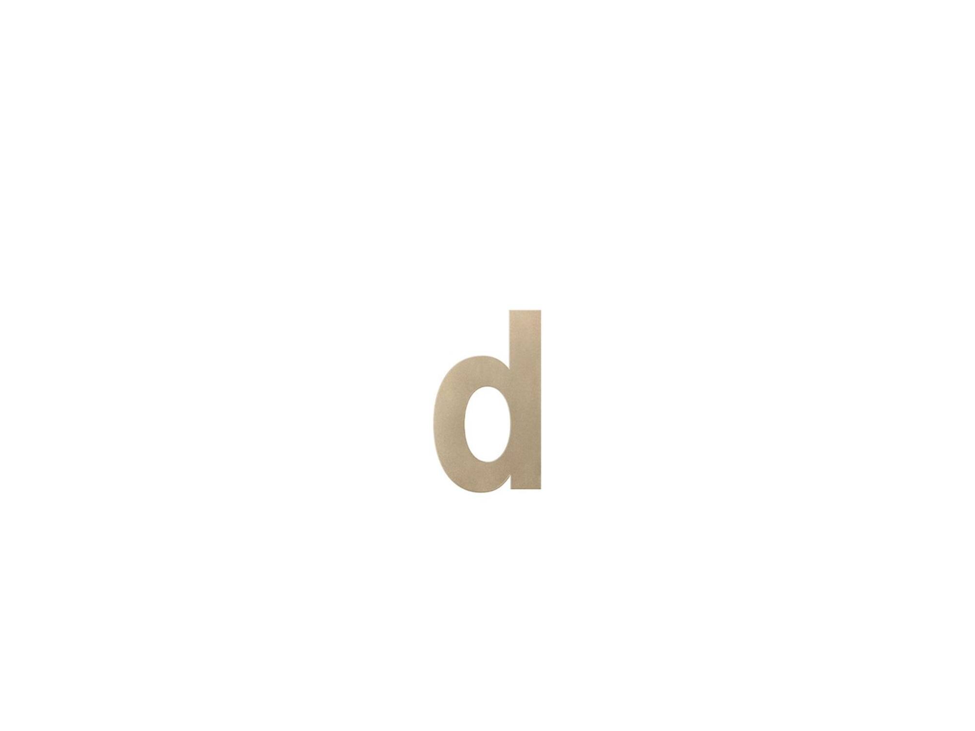 GPF Letter D/ 156 mm Champagne blend