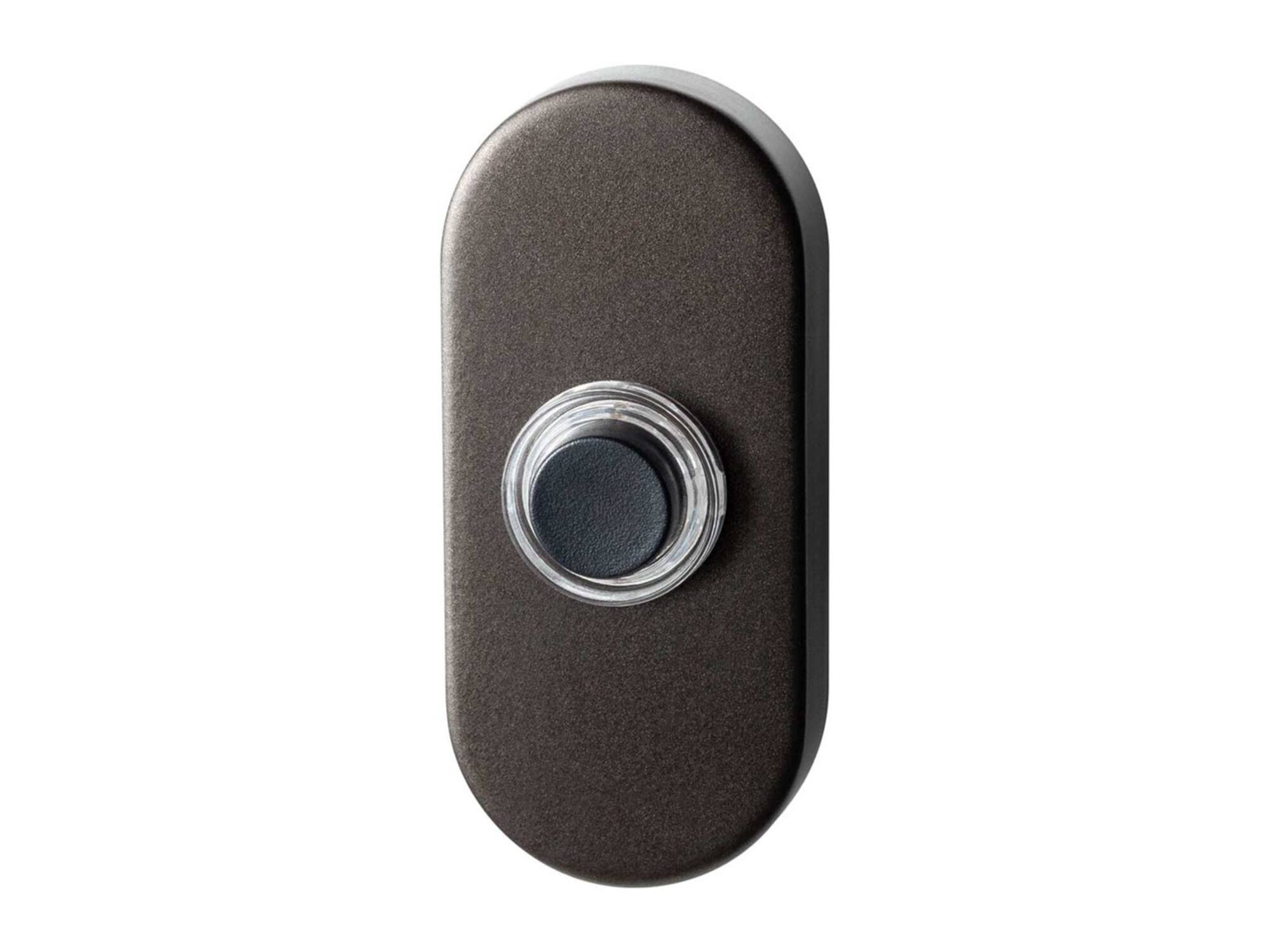 GPF Beldrukker ovaal met zwarte button DARK BLEND