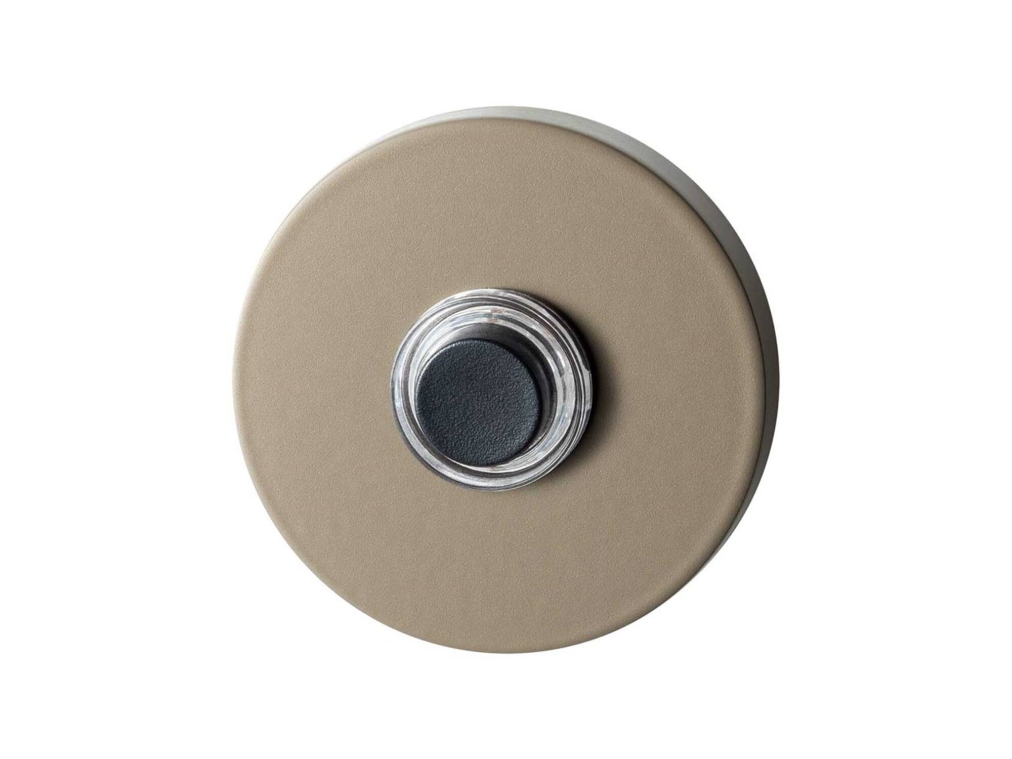 GPF Beldrukker rond met zwarte button CHAMPAGNE BLEND