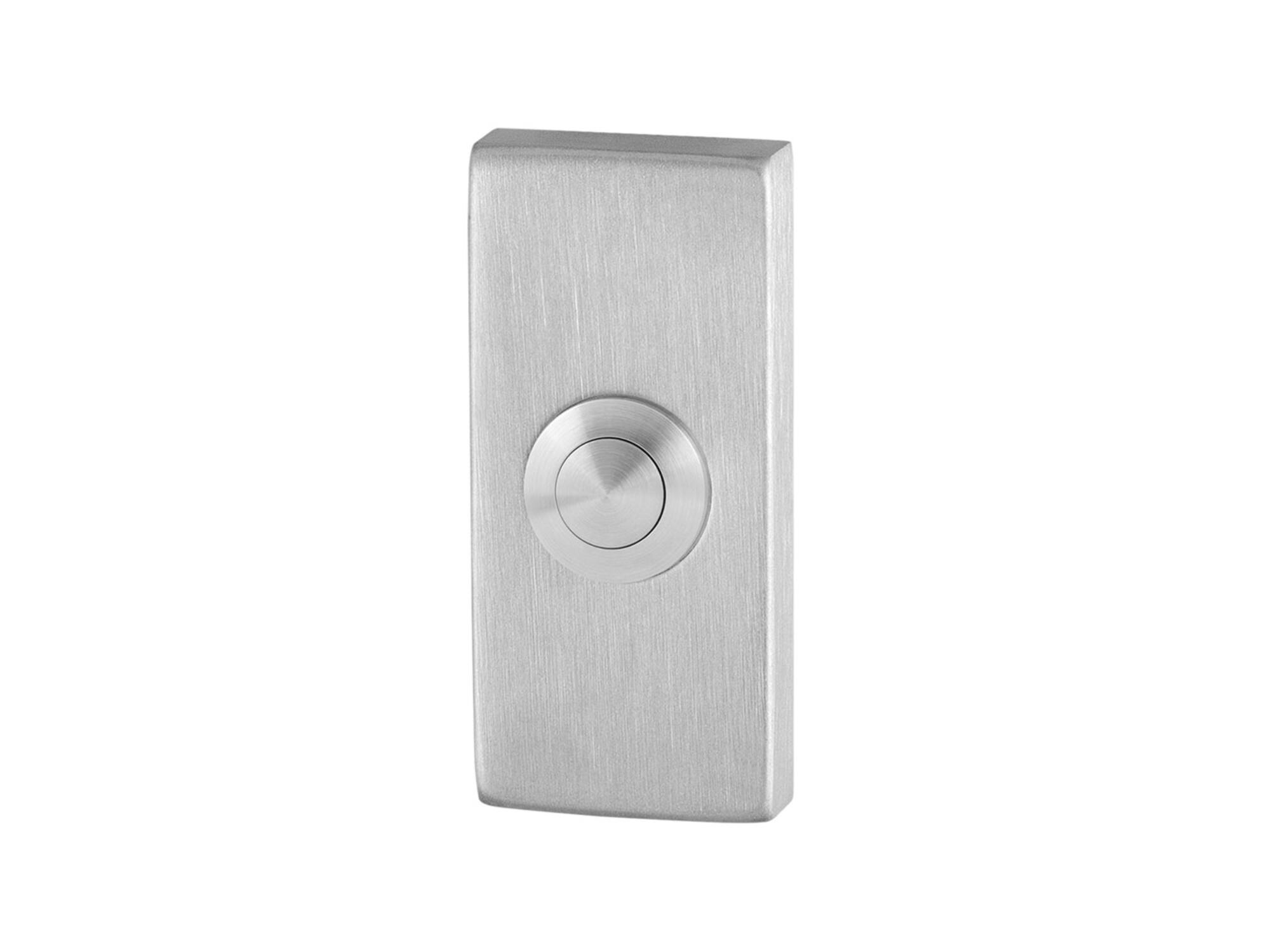 GPF Beldrukker met RVS button RVS GEBORSTELD