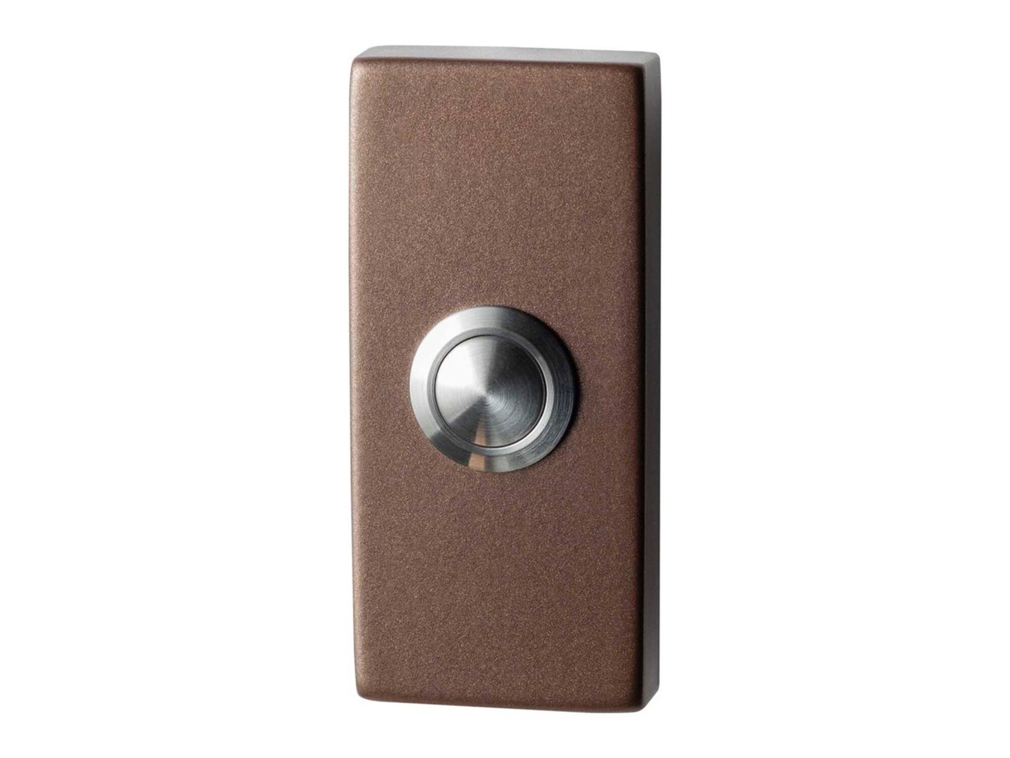 GPF Beldrukker met RVS button BRONZE BLEND