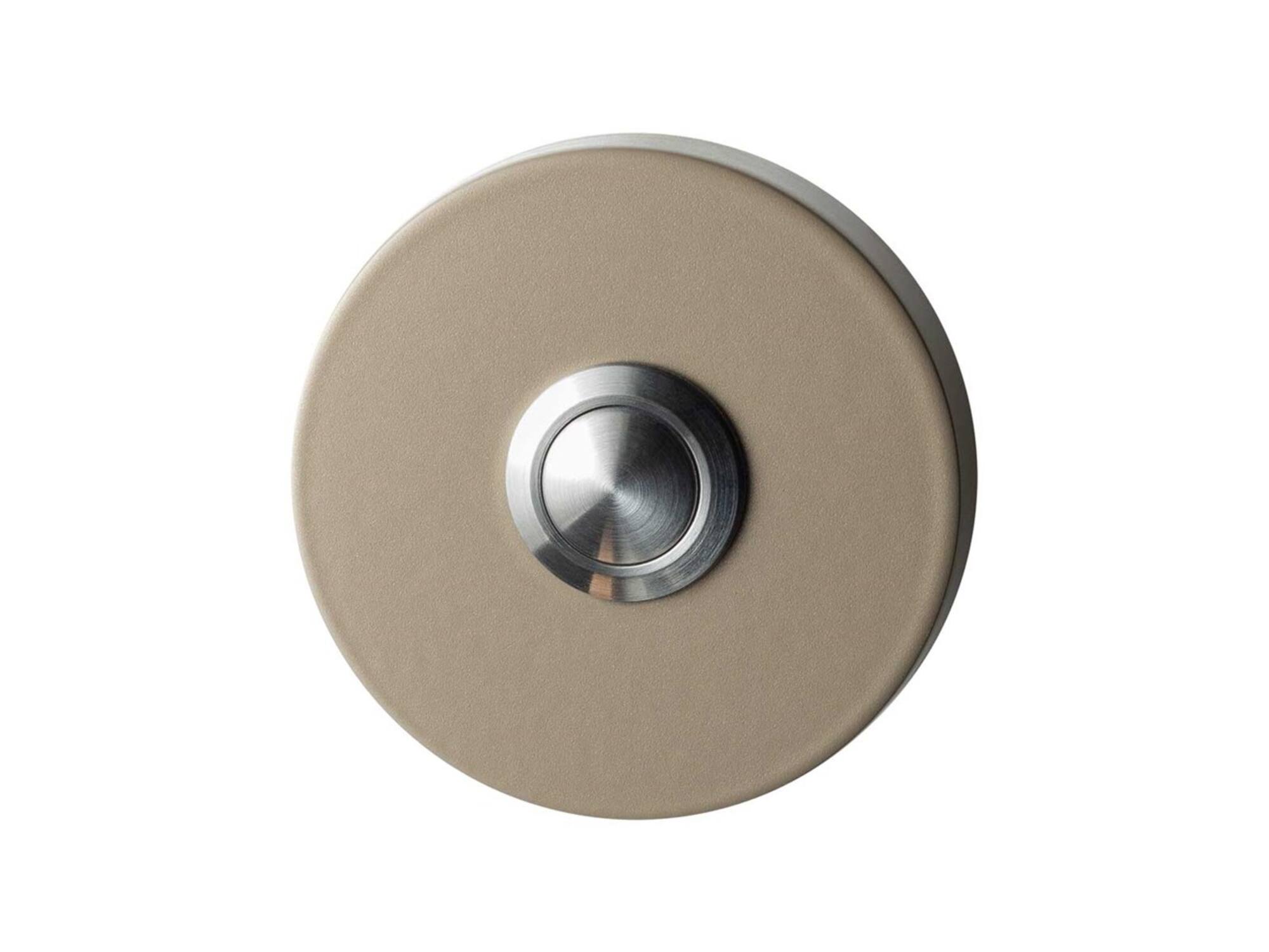 GPF Beldrukker rond met RVS button CHAMPAGNE BLEND