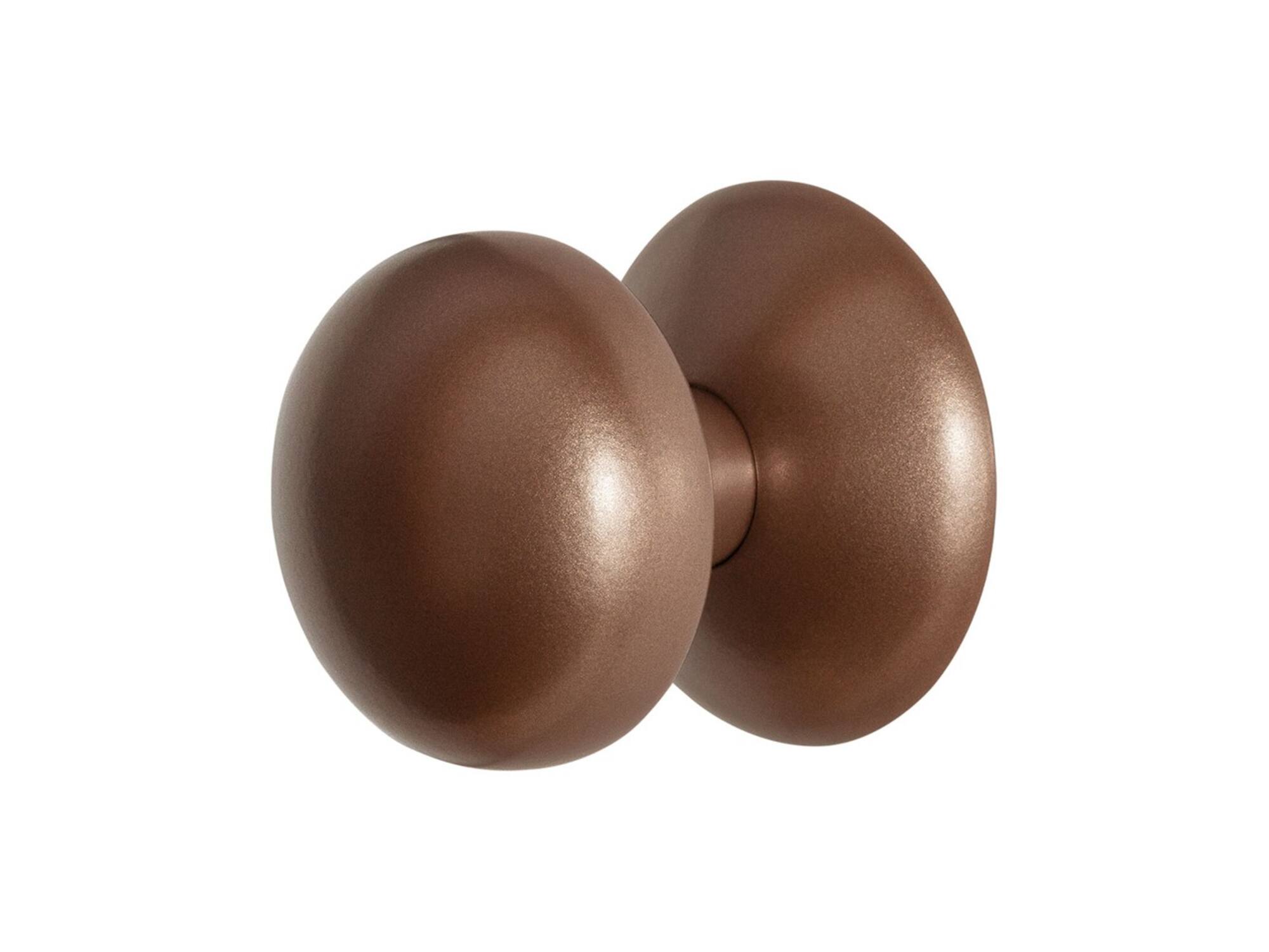 GPF Vierkante voordeurknop op rozet BRONZE BLEND