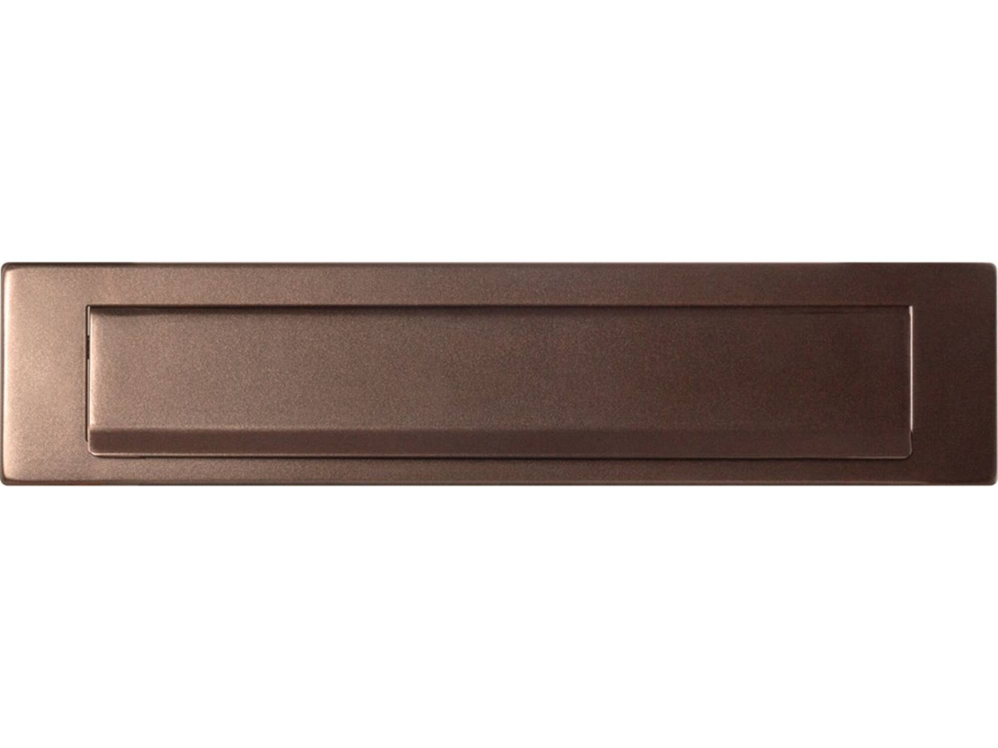 GPF Briefplaat met valklep 280x46 BRONZE BLEND