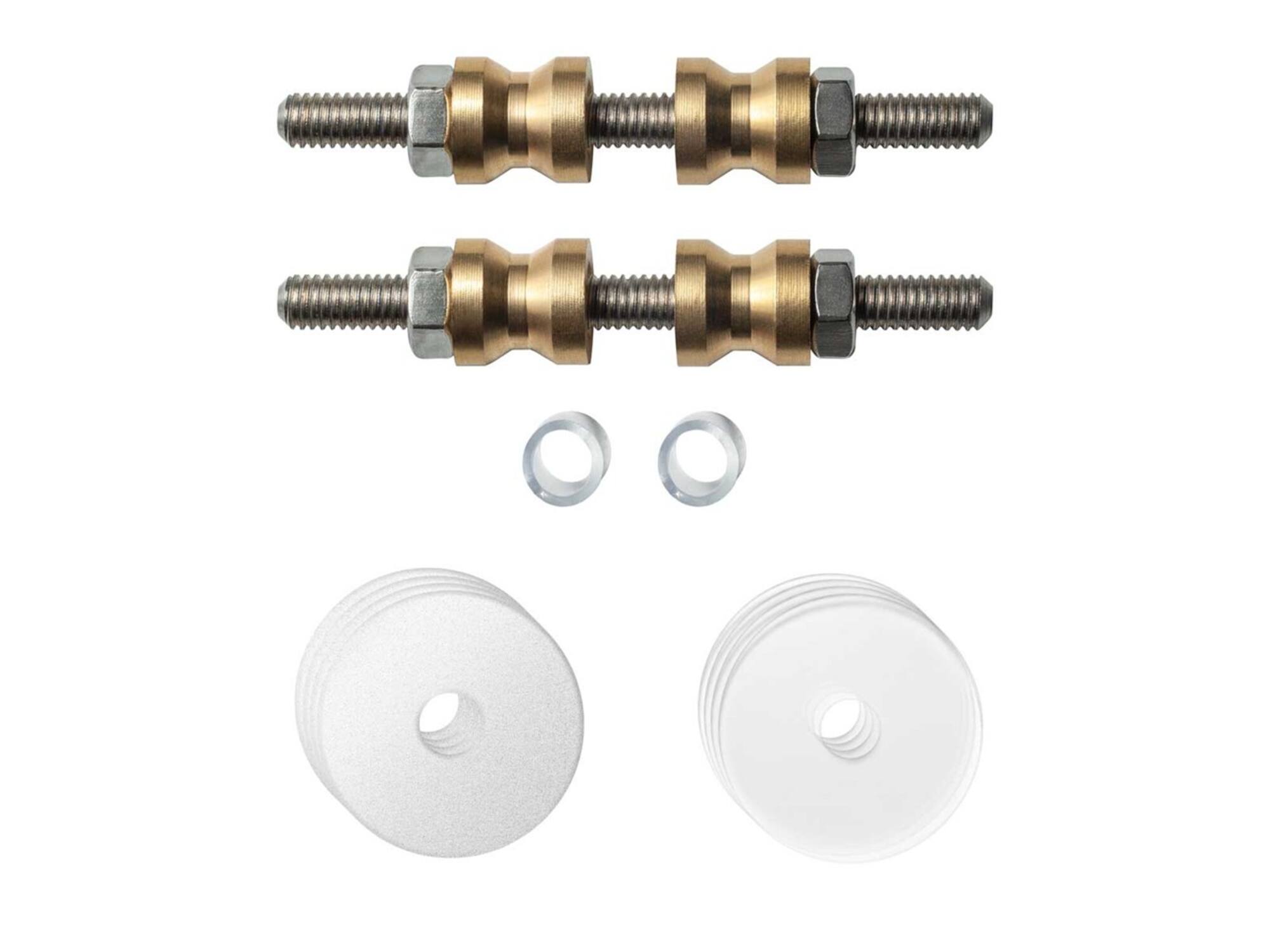 GPF Glasdeur set met vlakke witte rozet WIT