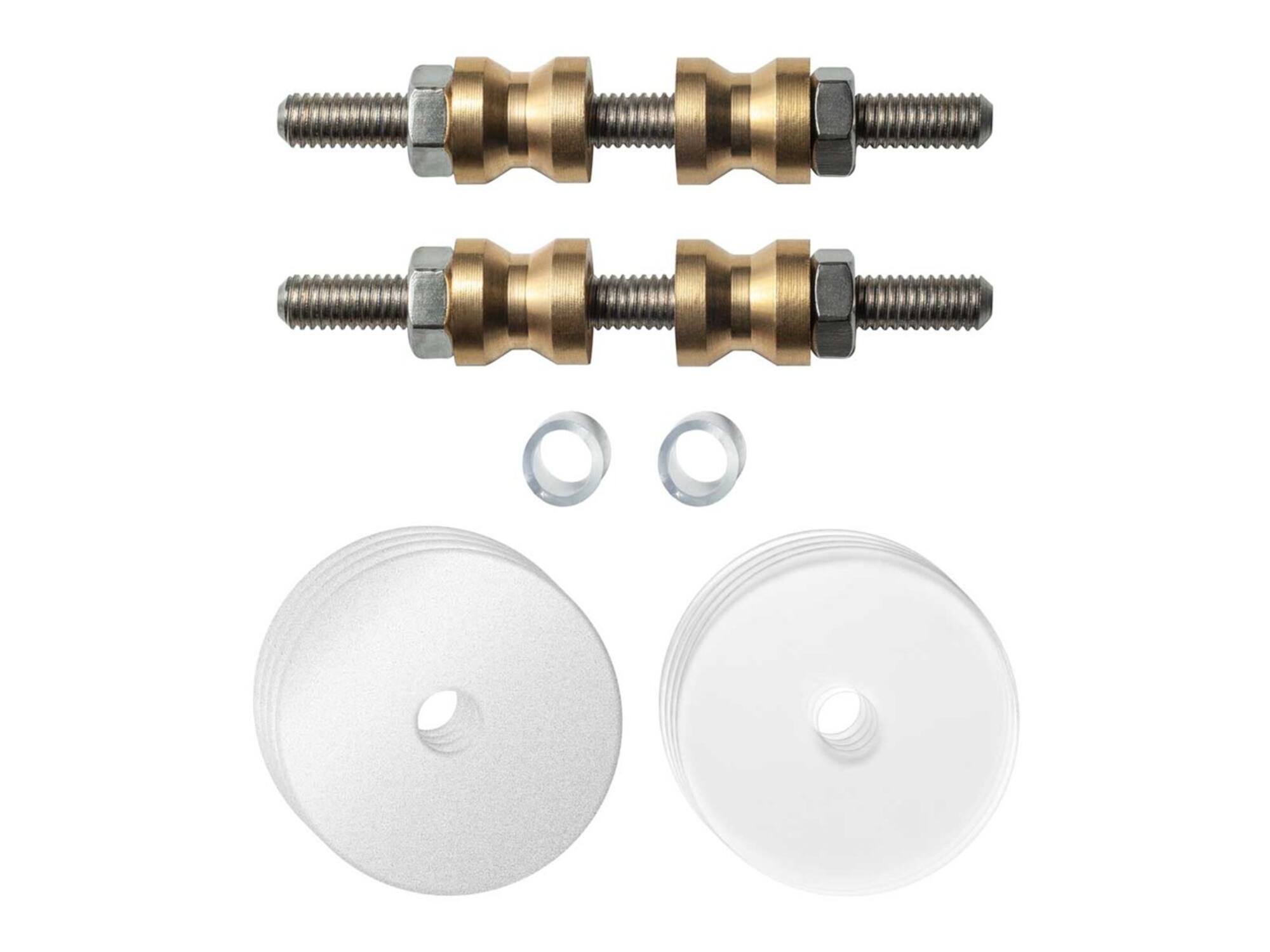 GPF Glasdeur set met vlakke witte rozet WIT