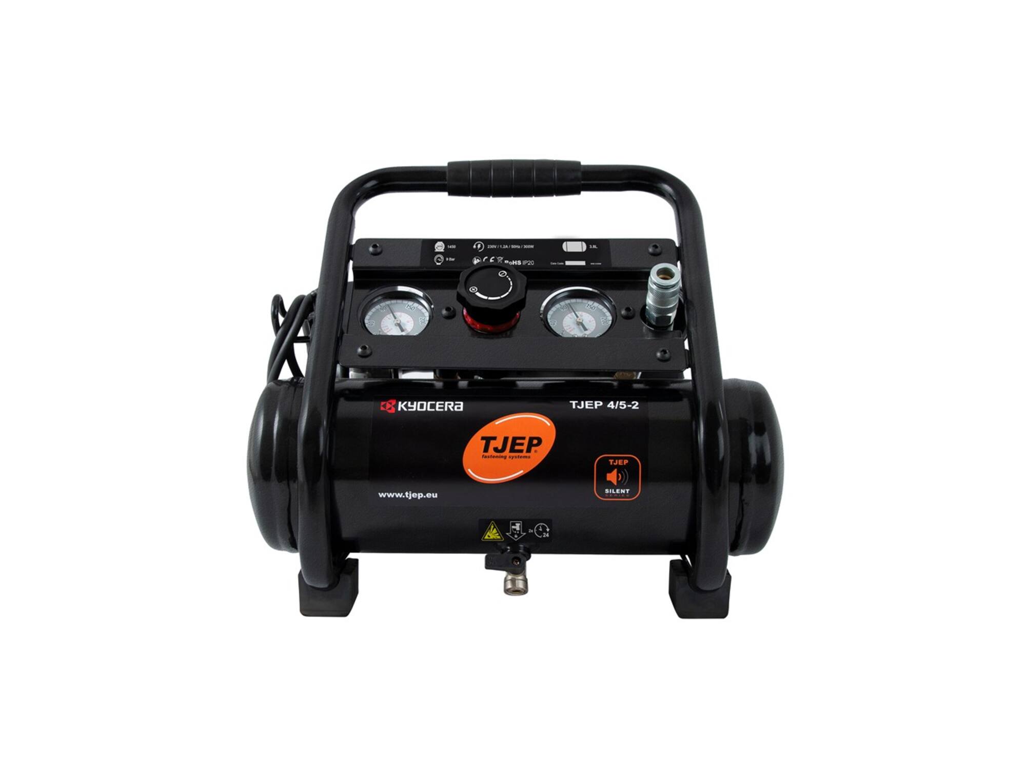 TJEP Compressor olievrij 4/5-2 SILENT 3,8LITER