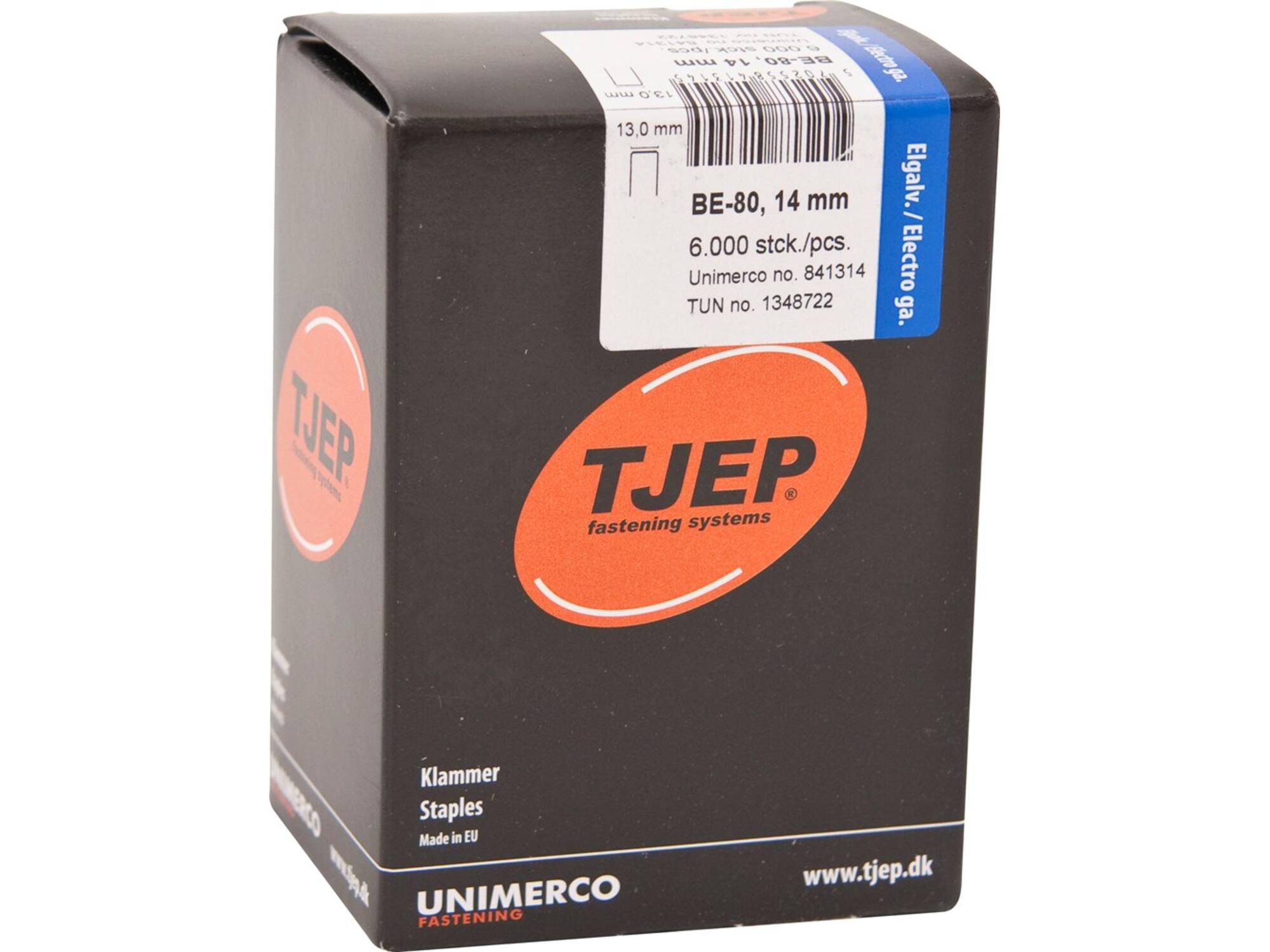 Tjep niet verzinkt 6000 stuks BE-80 14MM
