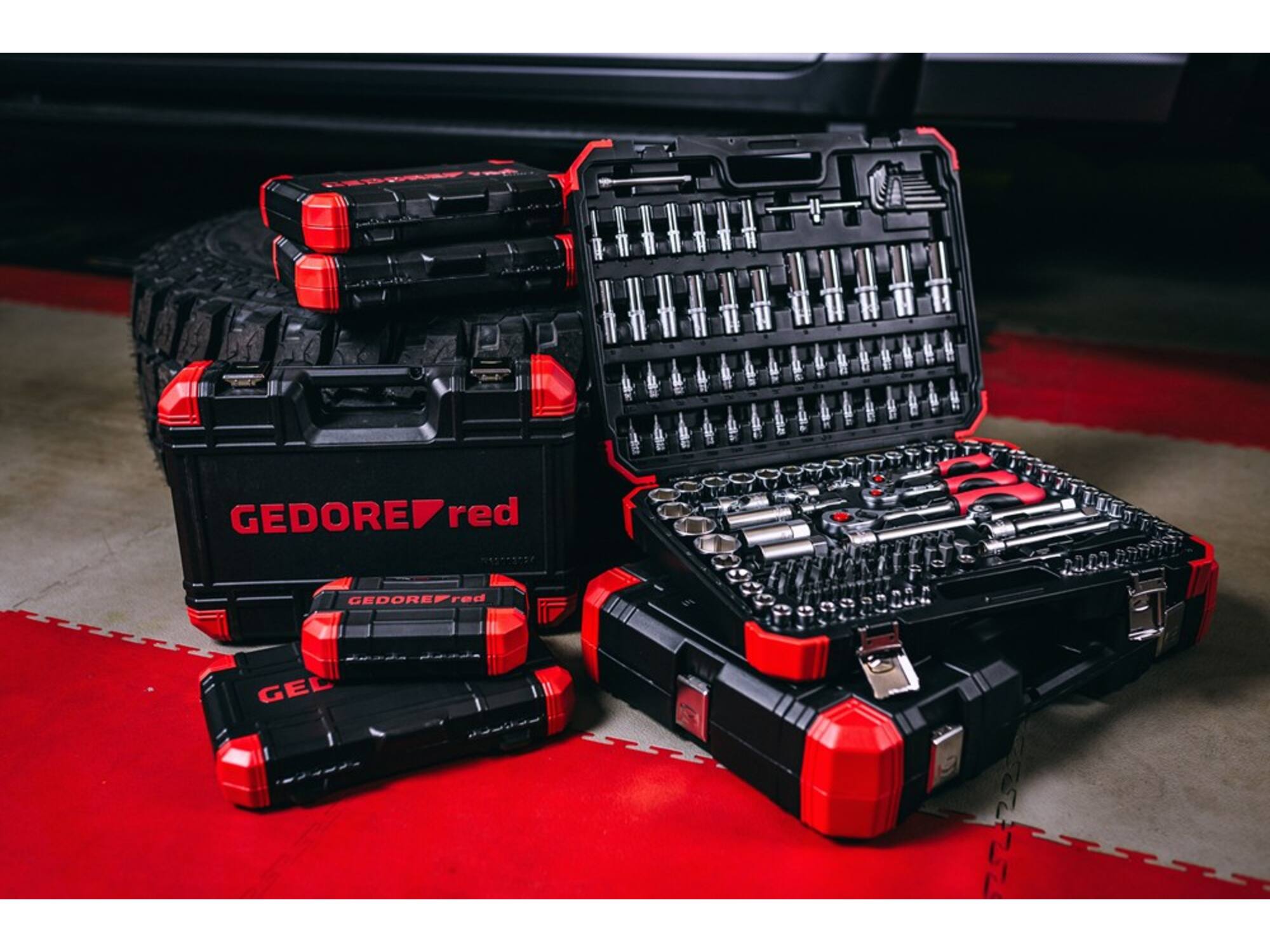 Gedore Red Dopsleutelset 1/2"-3/8"-1/4" R45603172 172-delig