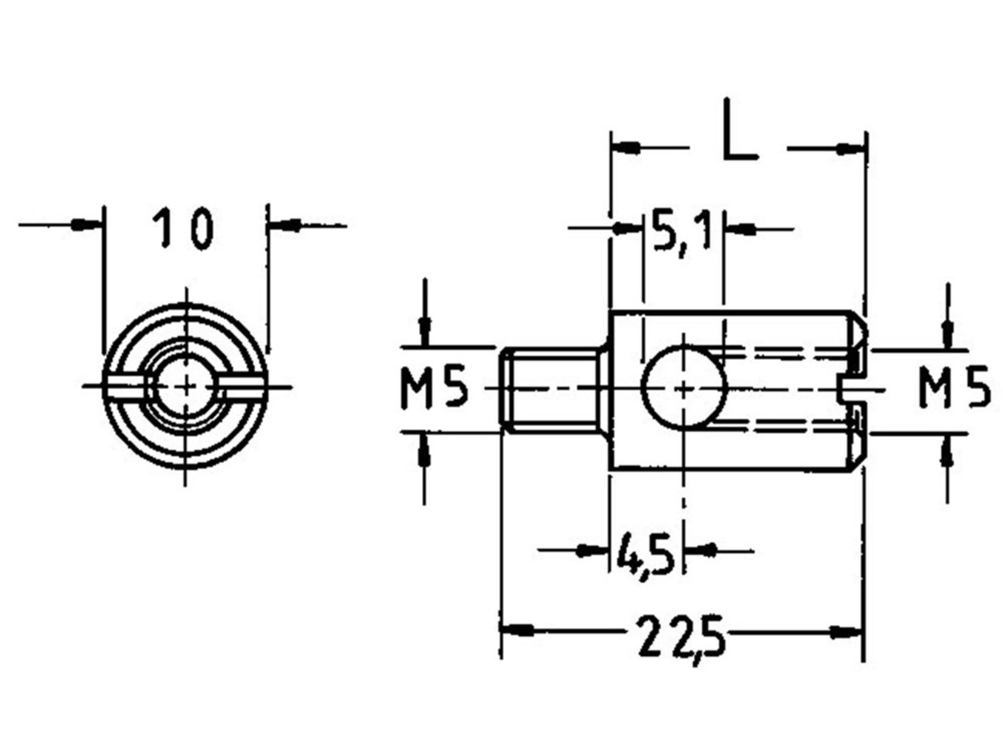 Junie Verlengbus tbv drukcilinder 2960 10MM
