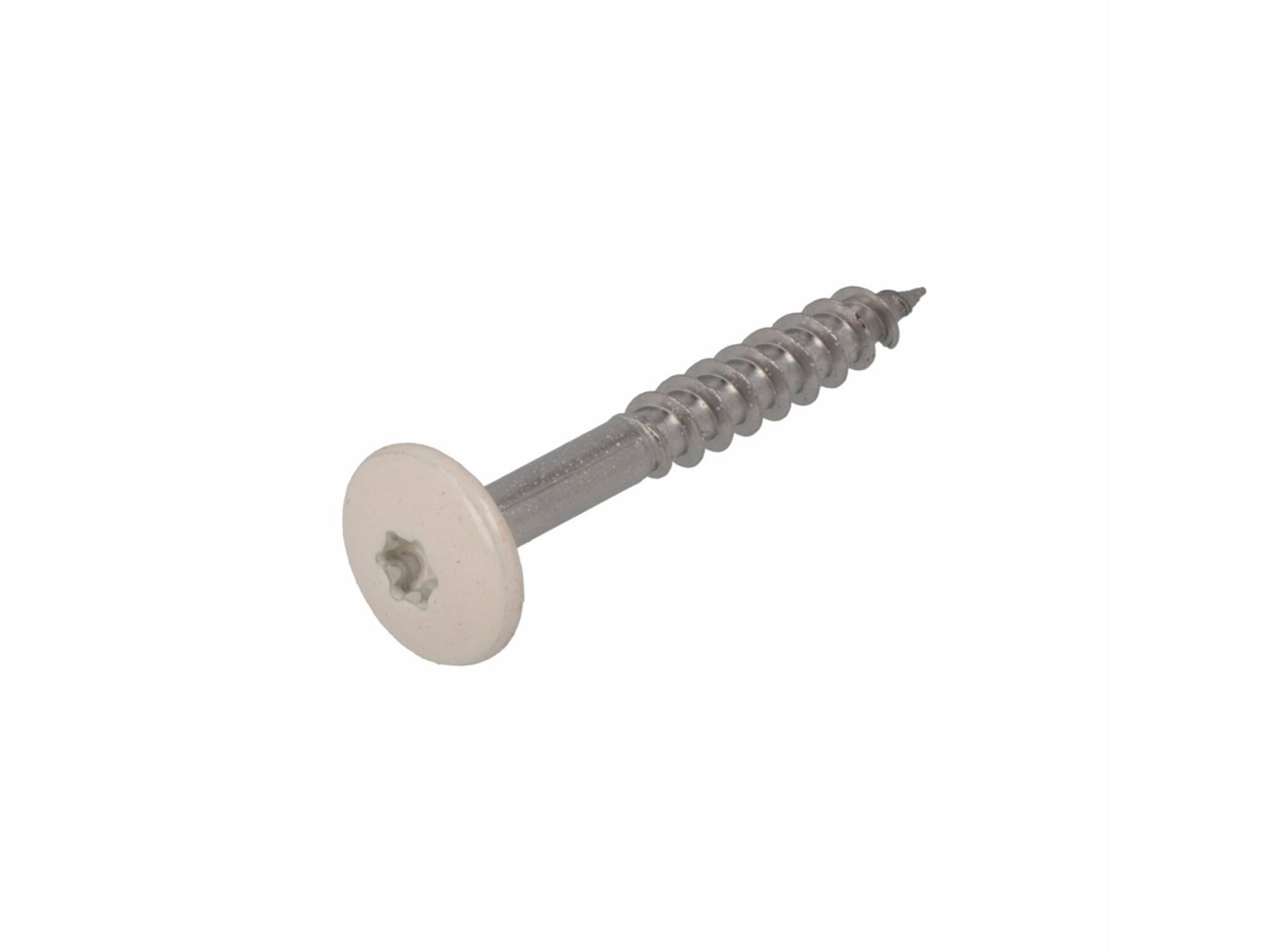 Dak&Gevel Kleurkopschroef RVS A2 Beige RAL1013 - 50ST. 4,8x38MM