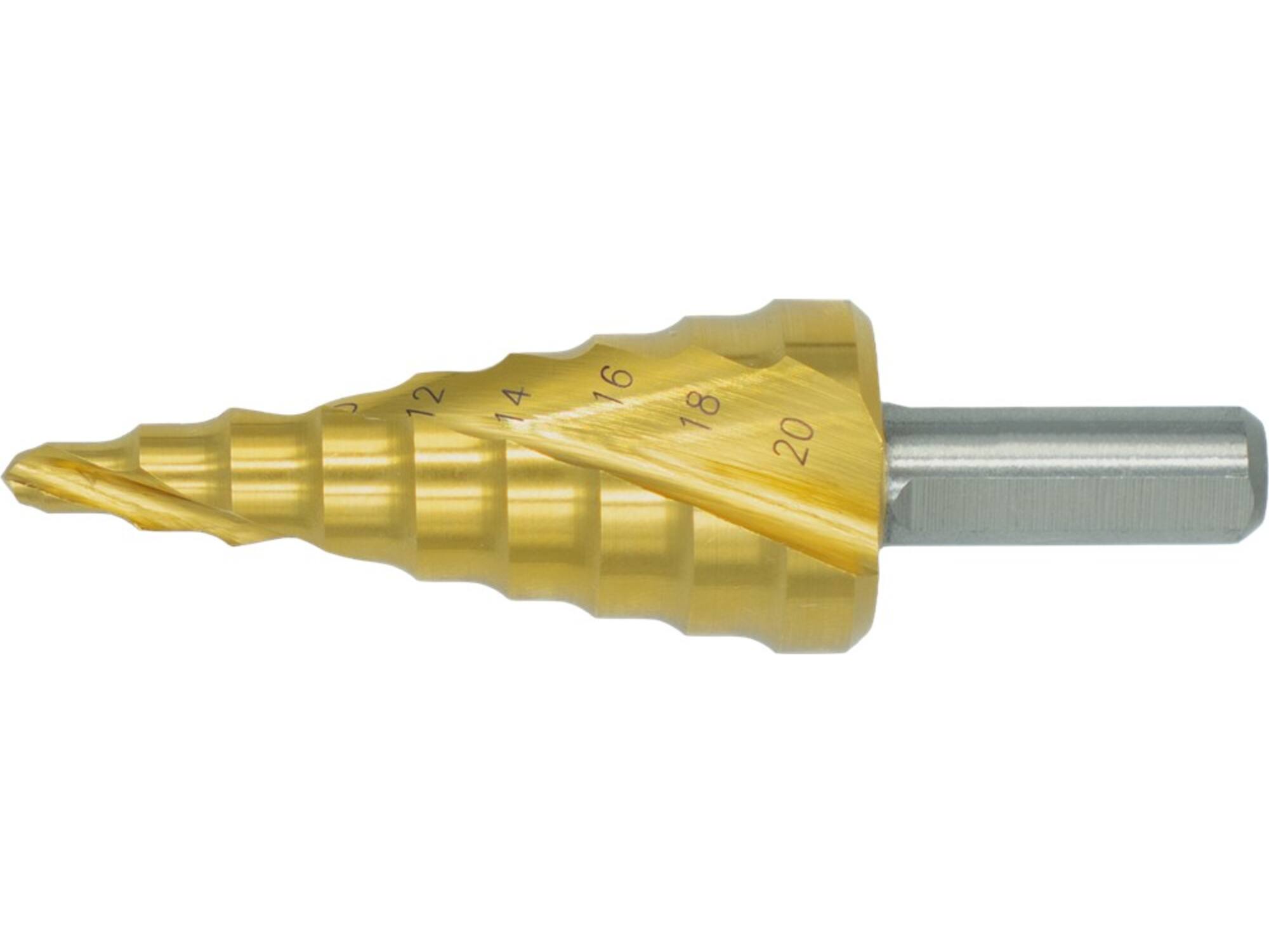 Phantom Plaatboor getrapt Ergo Step HSS TiN 44.115 4-20 MM