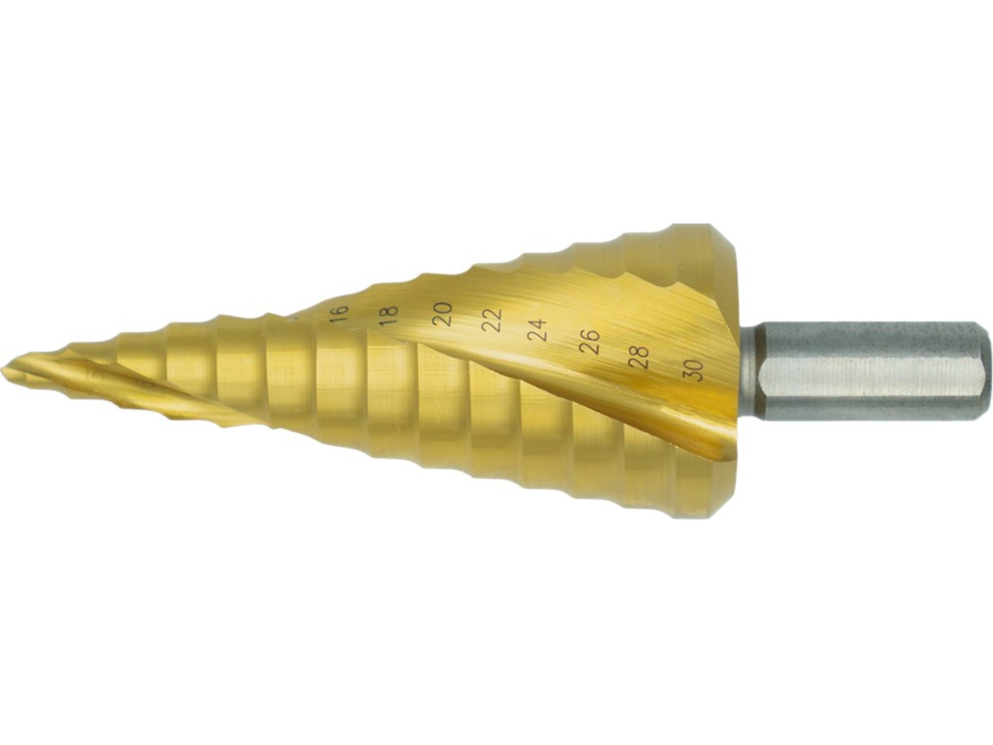 Phantom Plaatboor getrapt Ergo Step HSS TiN 44.115 6-30 MM