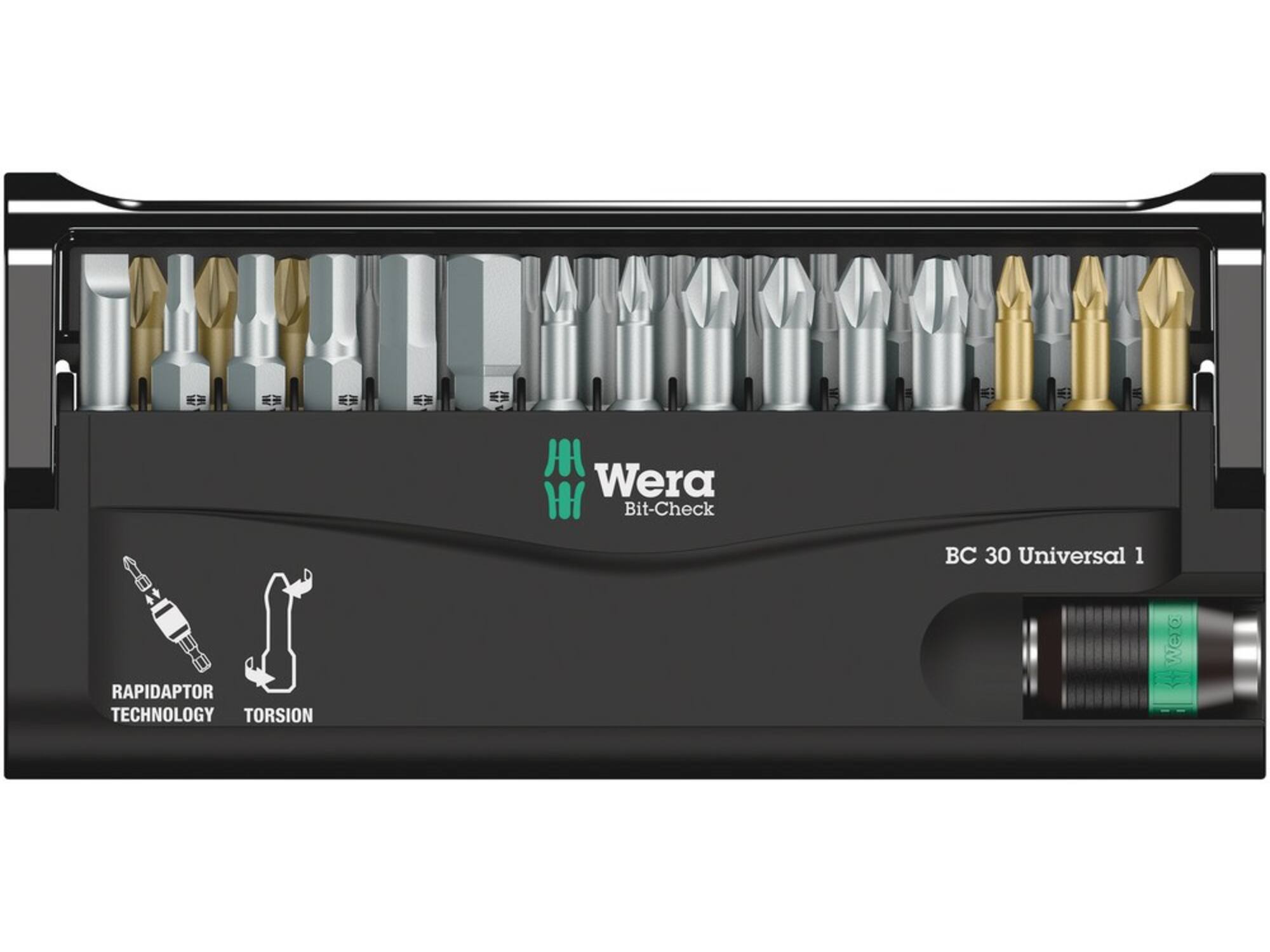 WERA Bitset universeel BIT-CHECK 30 UNIVERSAL 1 30-DELIG