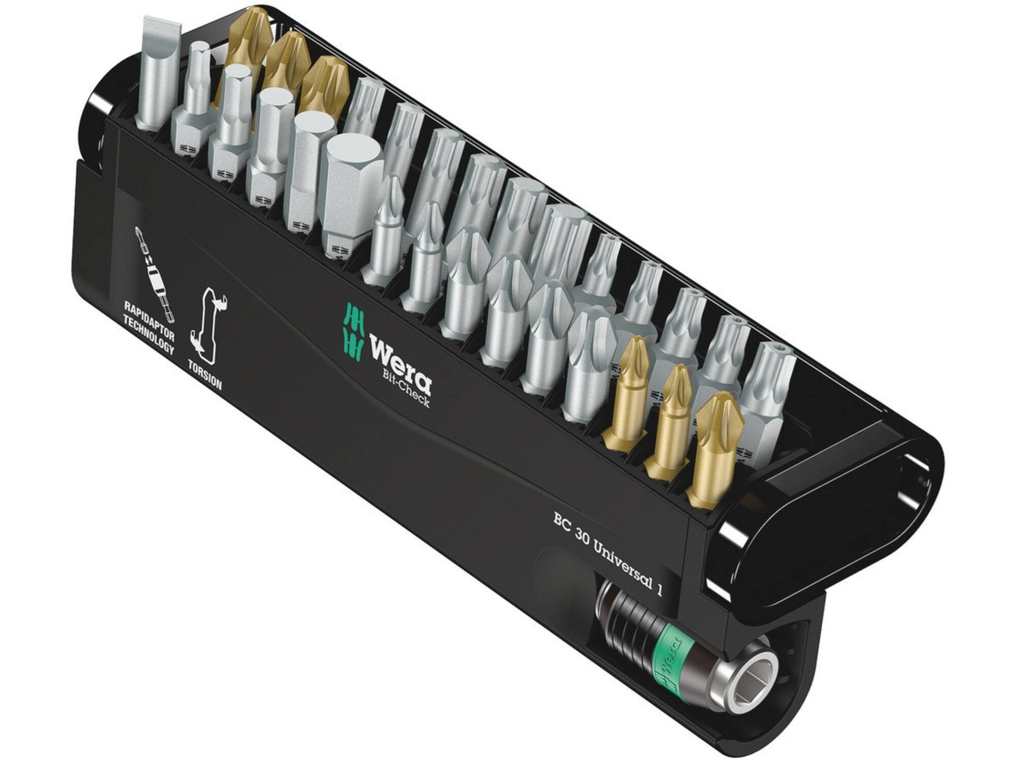 WERA Bitset universeel BIT-CHECK 30 UNIVERSAL 1 30-DELIG